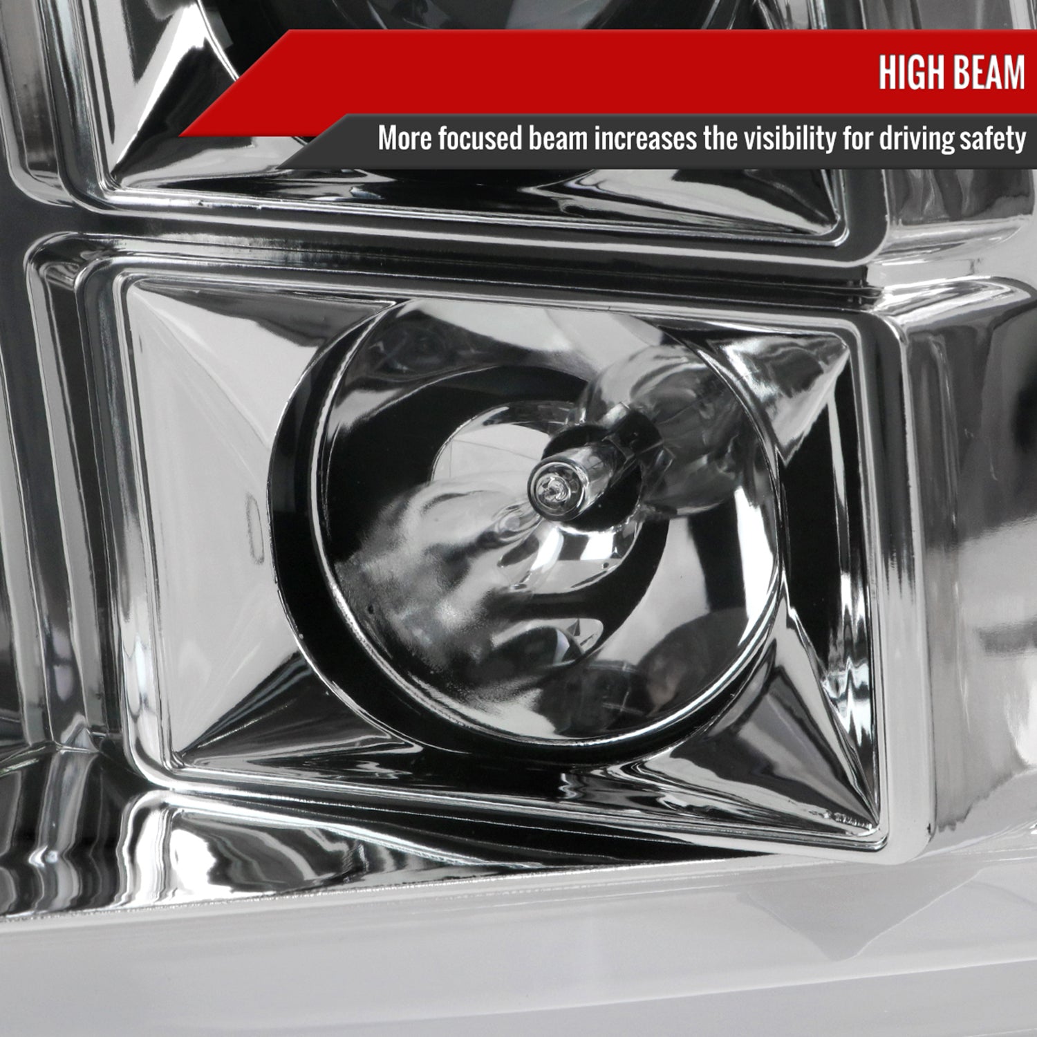 2009-2018 Dodge RAM 1500 / RAM 2500 3500 LED C-Bar Headlights Chrome