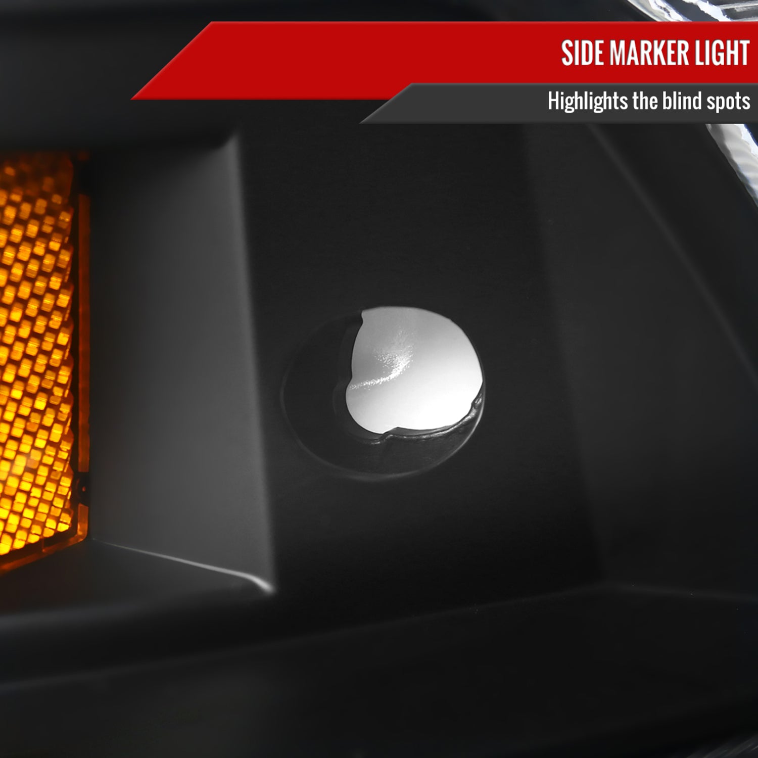 1990-1993 Acura Integra Factory Crystal Headlights Amber Reflectors Black