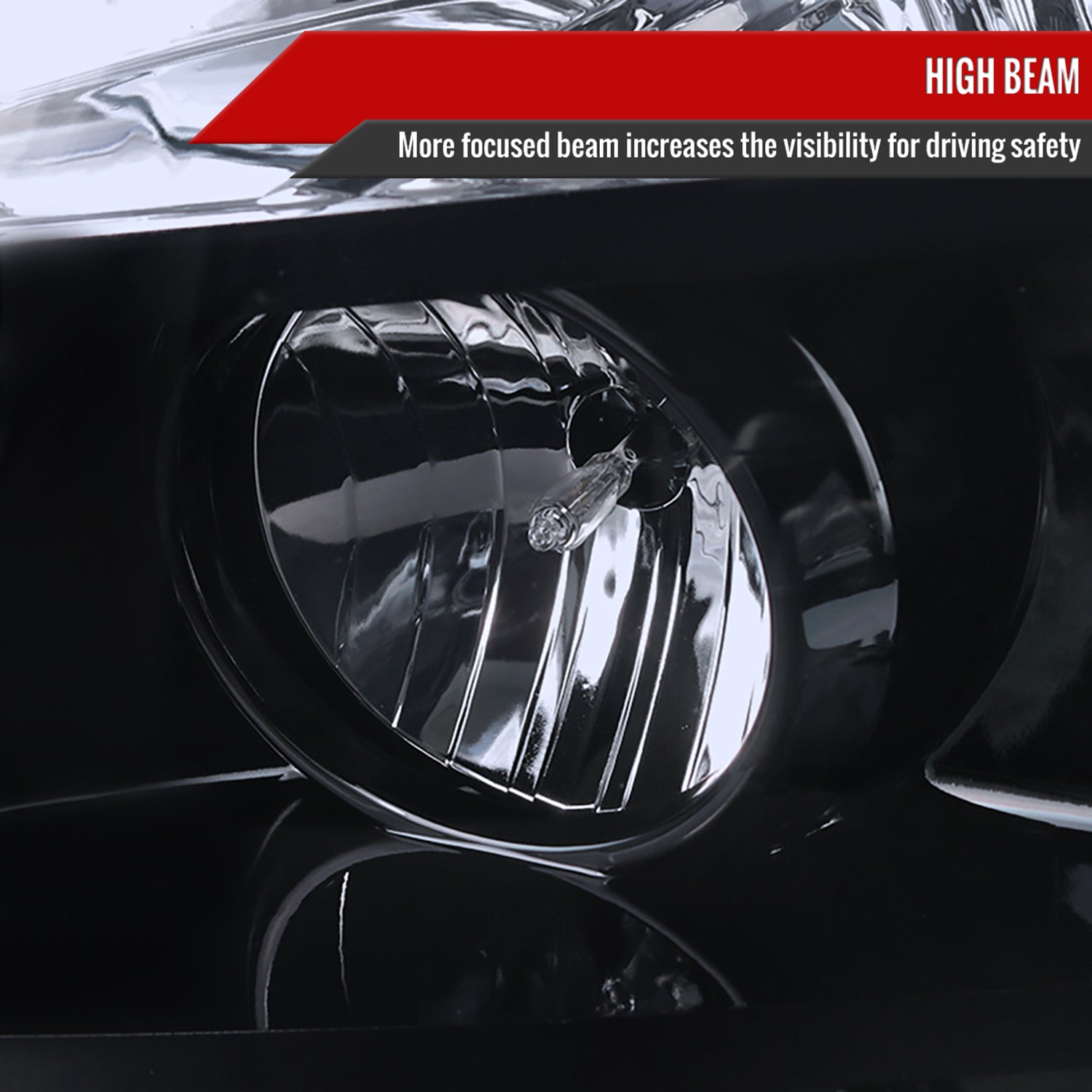 2007-2014 GMC Yukon/Yukon XL Projector Headlights Glossy Black/Smoke Lens