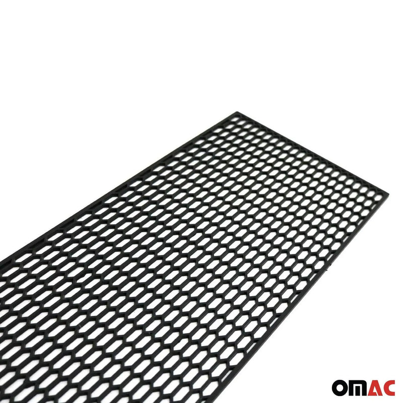 28.74" x 8.26” Trimmable Black ABS Plastic Honeycomb Mesh Grill Spoiler Bumper