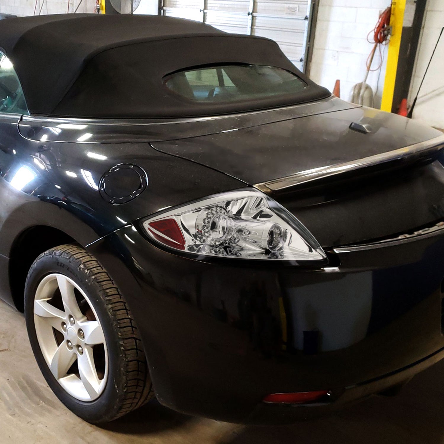 2006-2011 Mitsubishi Eclipse LED Tail Lights Chrome Housing/Clear Lens