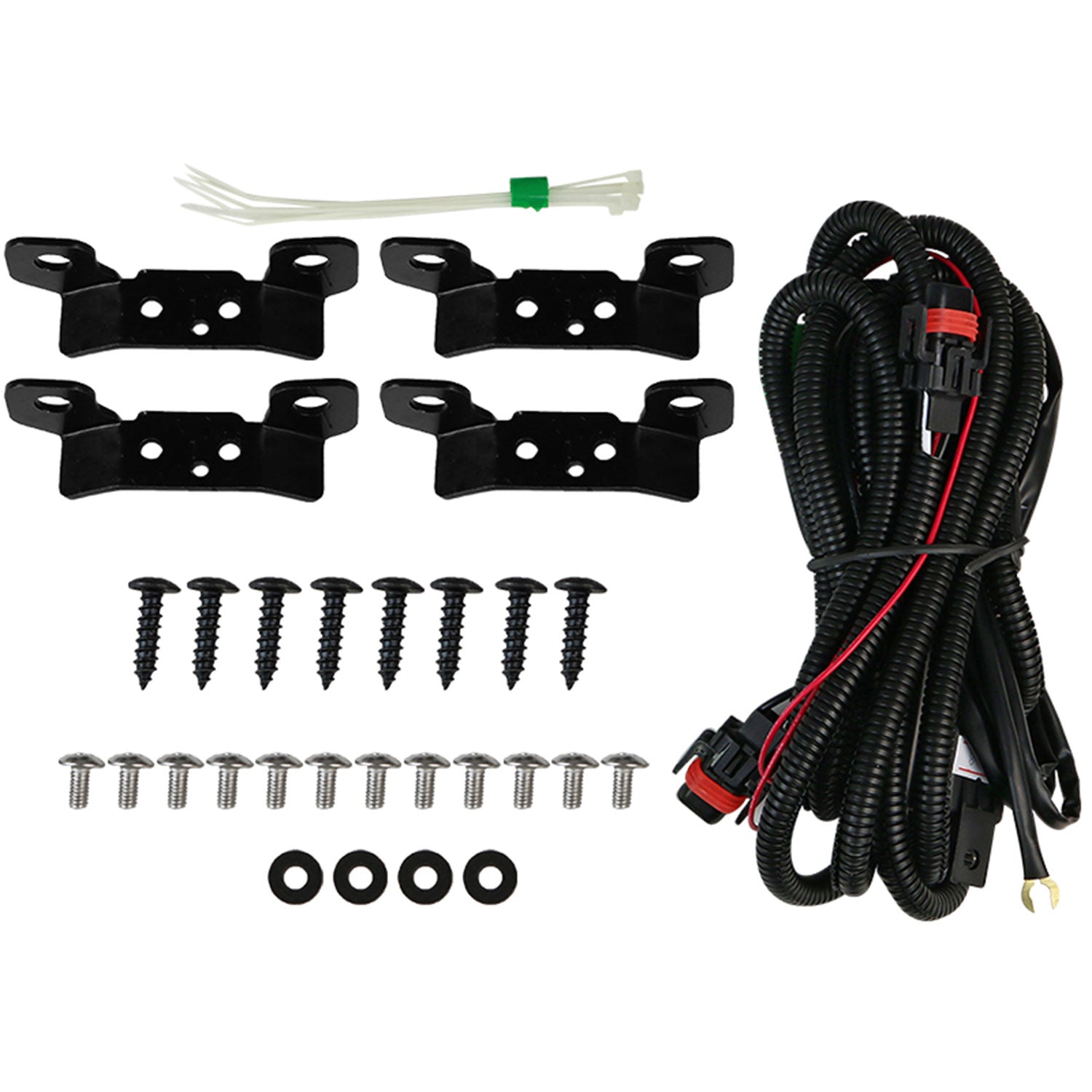 2011-2015 Ford Explorer 6500K SMD LED Projector Fog Lights Kit Chrome/Clear