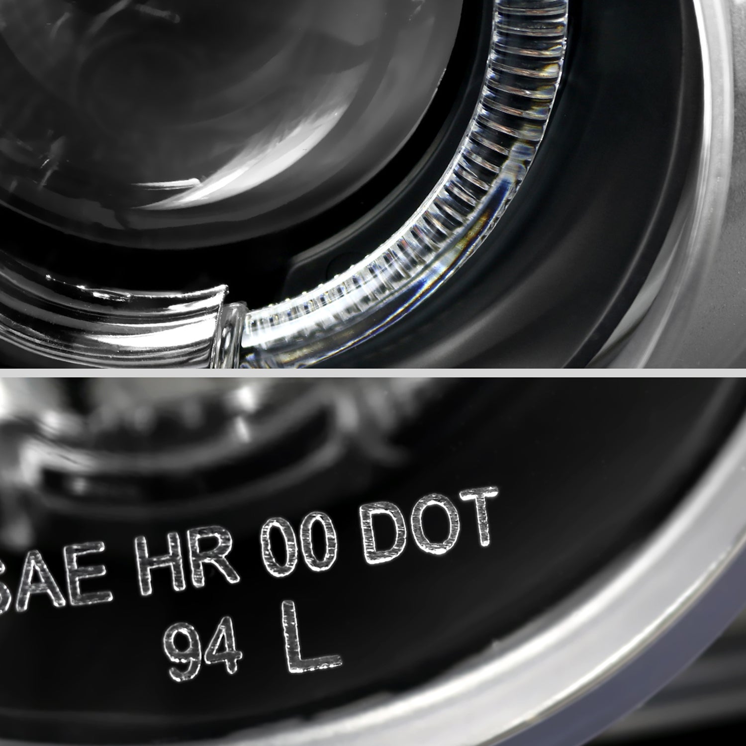 1994-1997 Acura Integra 3DR/4DR Dual Halo Projector Headlights Matt Black