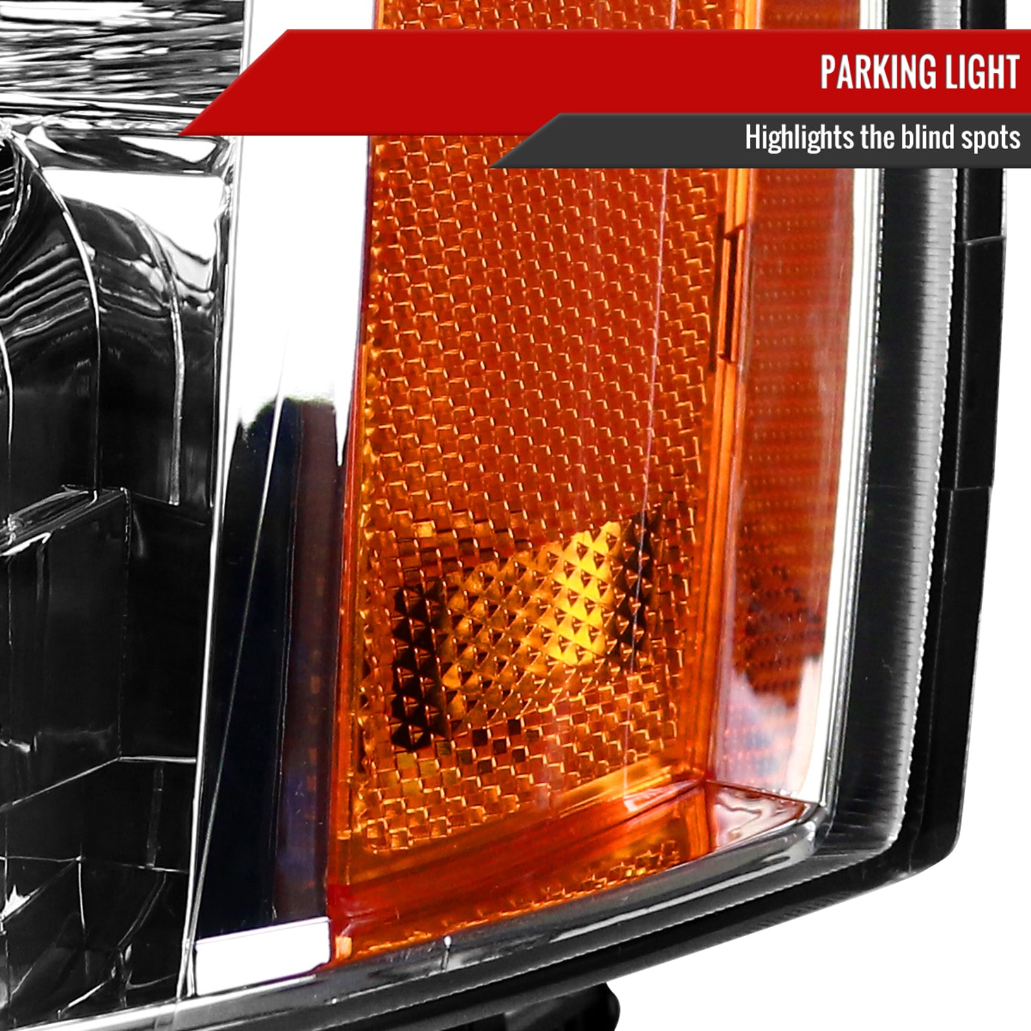 2007-2014 Chevy Avalanche/Tahoe/Suburban Factory Style Headlights Chrome/Clear