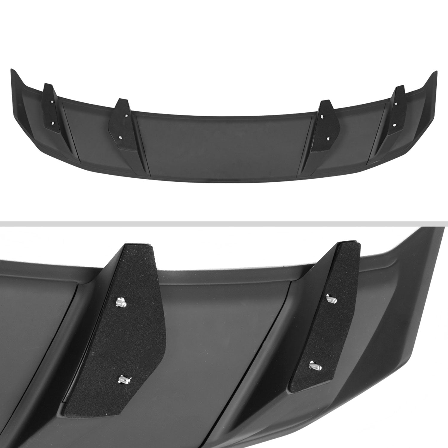 2010-2014 Ford Mustang Matte Black 4-Pedestal Style Rear Trunk Spoiler Wing