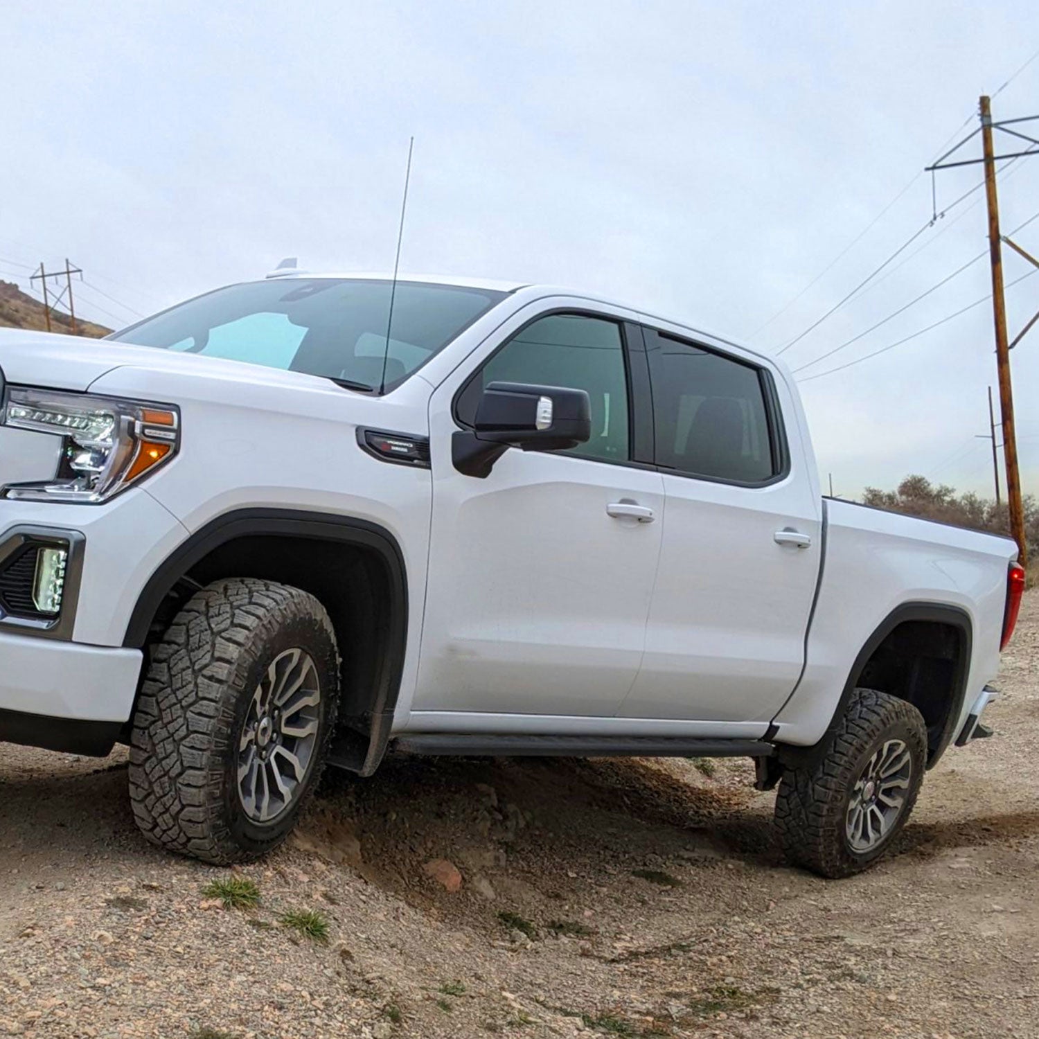2019-2024 GMC Sierra 1500 Black Manual Fold & Heated Side Mirror Driver Side
