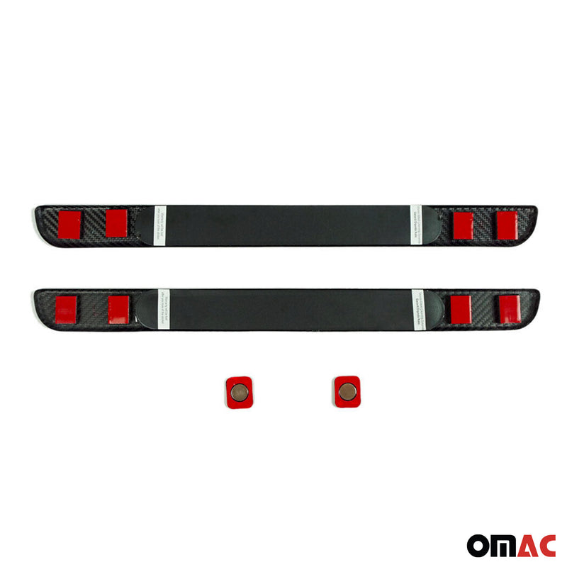 2011-2015 Mercedes SLS AMG Door Sill Scuff Plate Illuminated Carbon Fiber Black 2Pcs