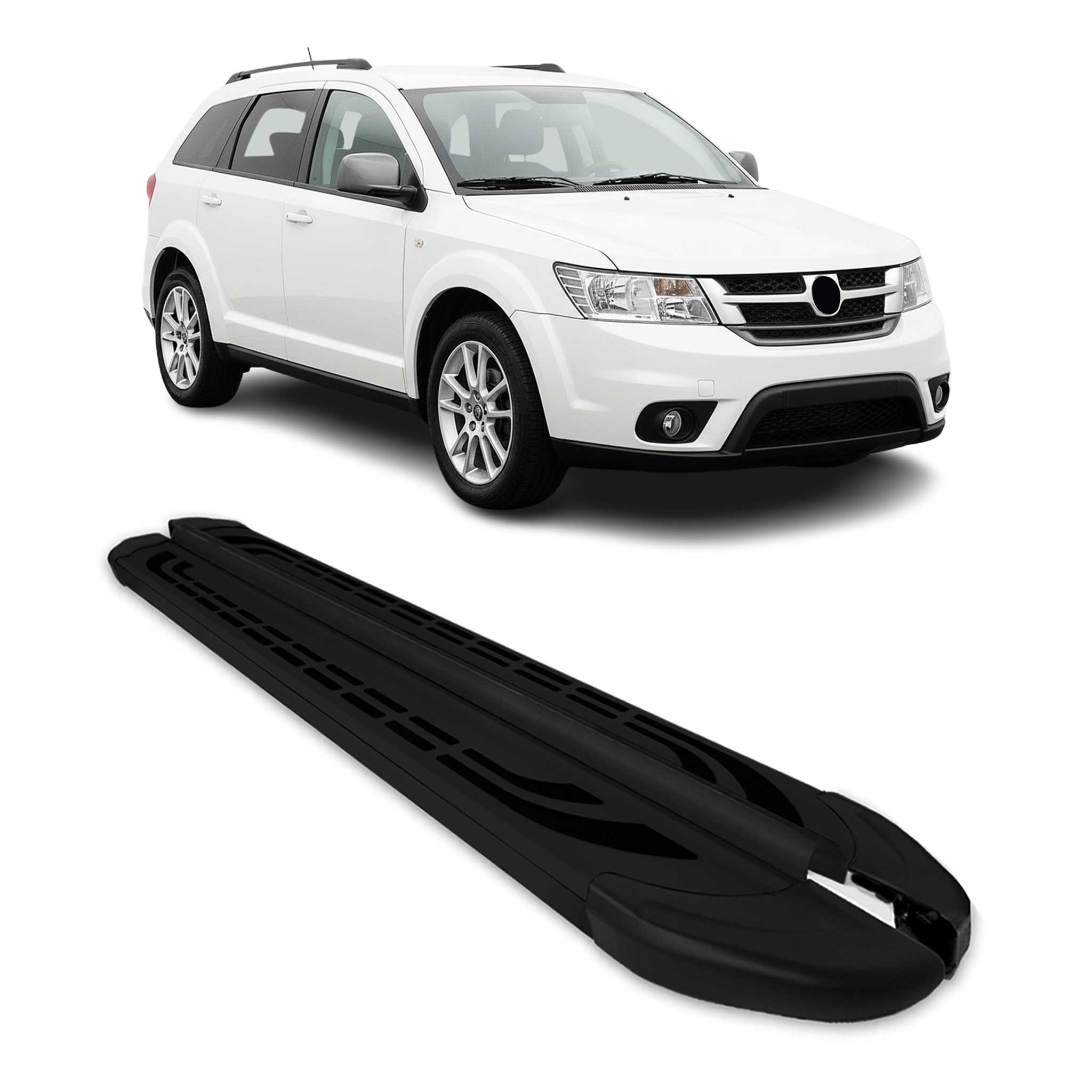 2011-2020 Dodge Journey Running Boards Side Steps Black