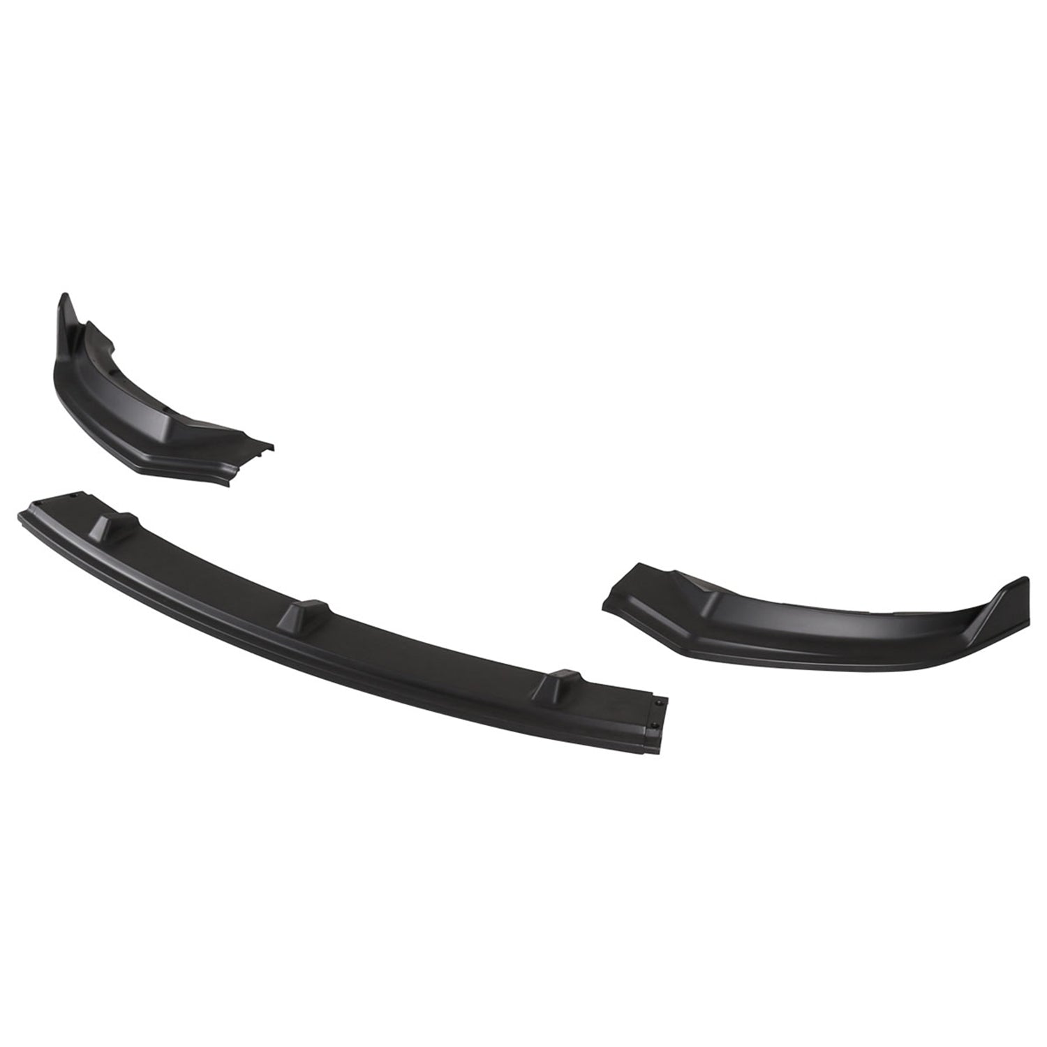 2017-2020 Tesla Model 3 Matte Black Polypropylene 3Pcs Bumper Lip Spoiler
