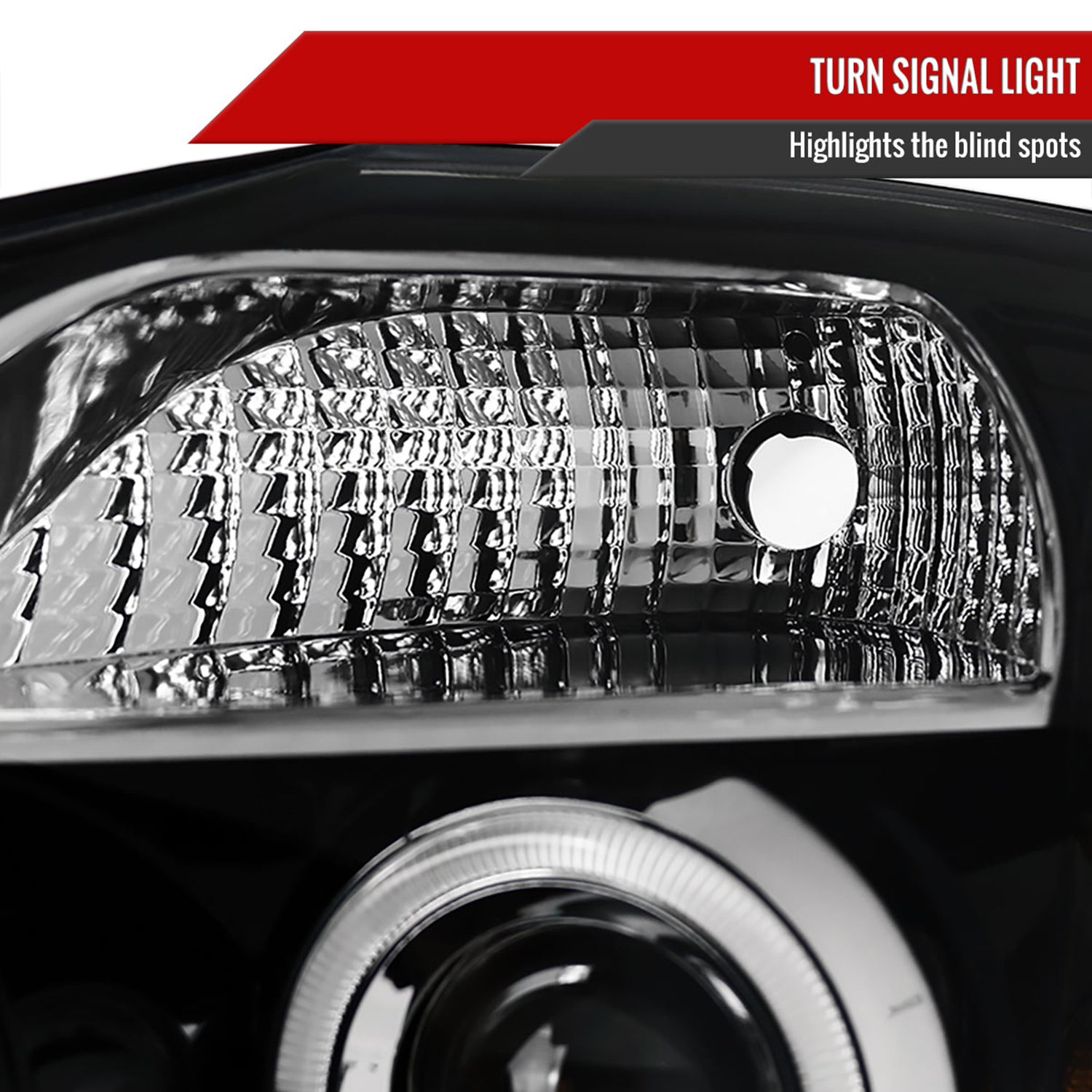 2004-2015 Nissan Titan/ 04-2007 Armada Dual Halo Projector Headlights Jet Black