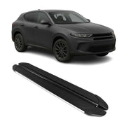2023-2025 Dodge Hornet Running Boards Side Steps Silver & Black