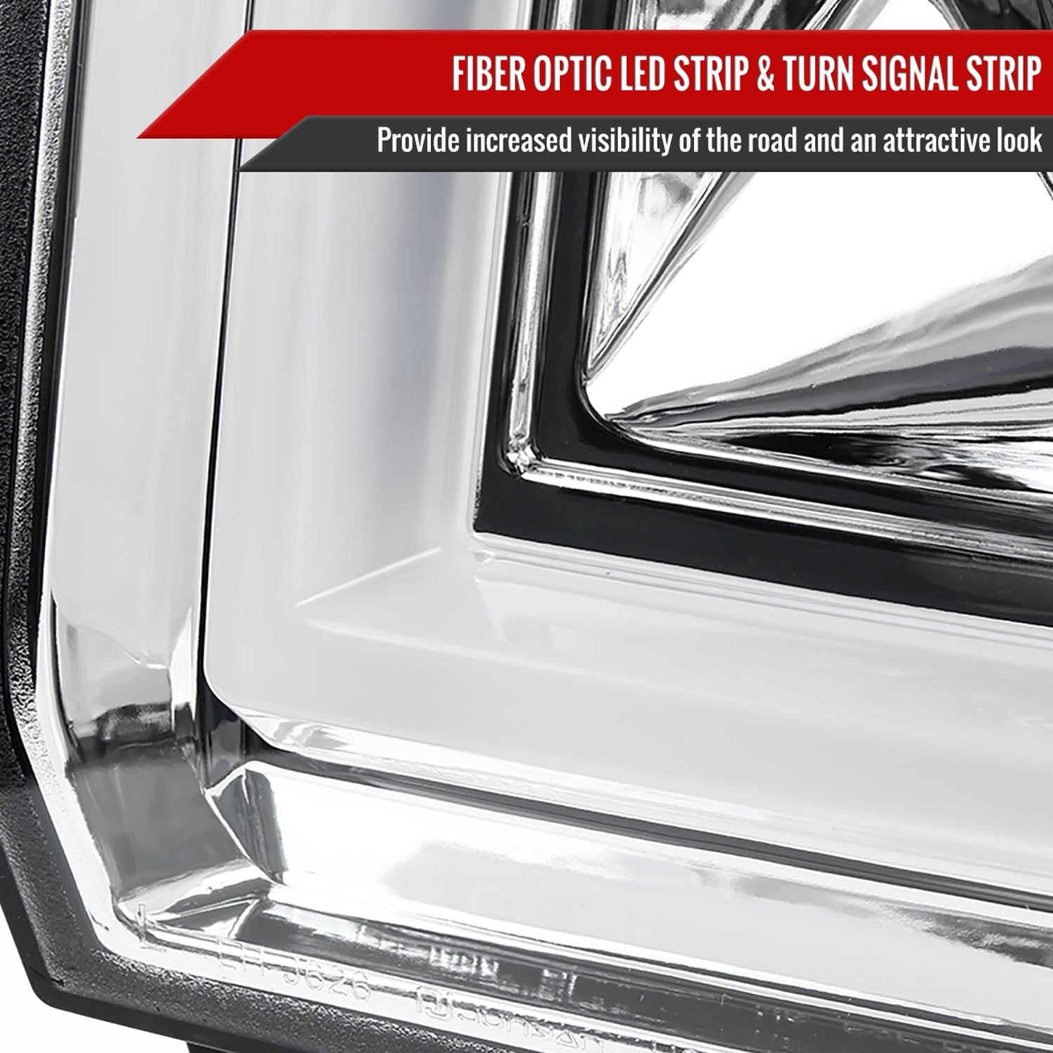 2014-2019 GMC Sierra 1500/2500HD/3500HD LED Bar Headlight LED Signal Chrome