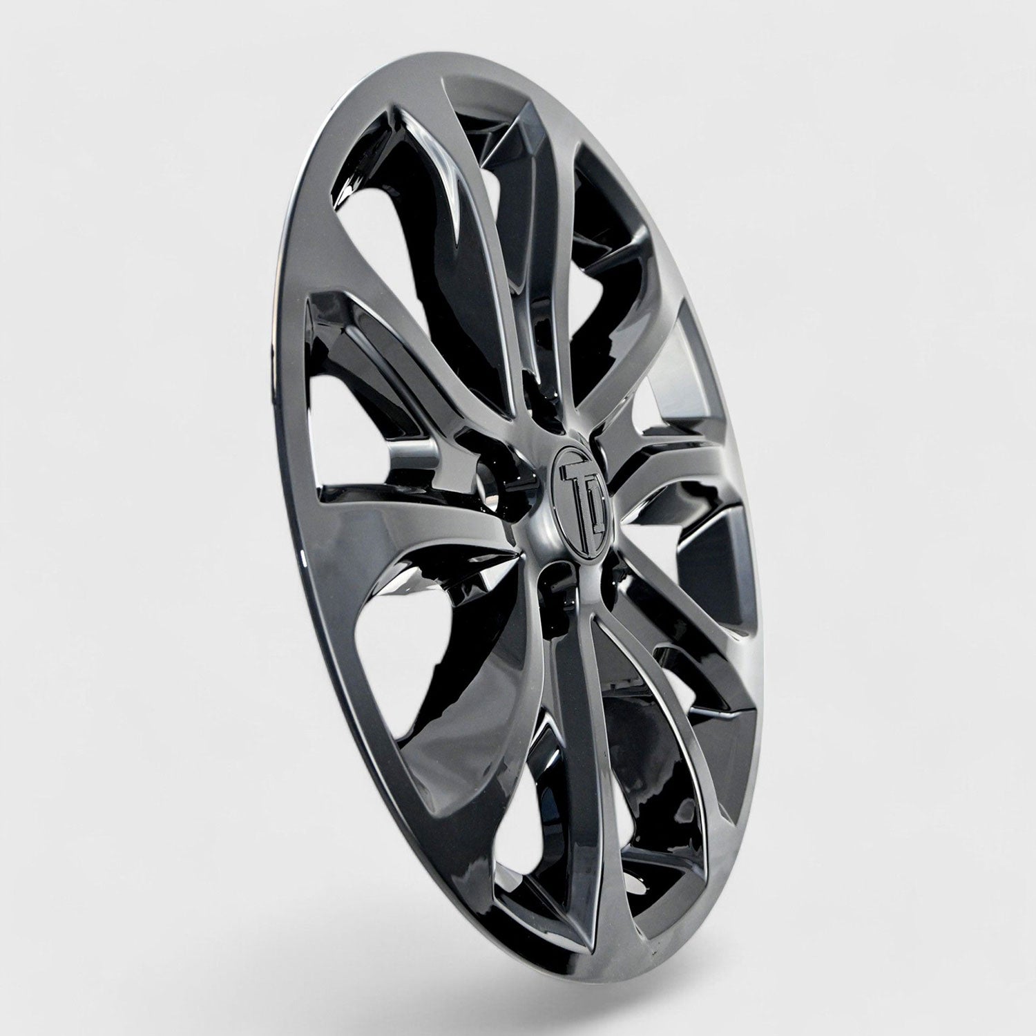 2018-2021 Chevrolet Equinox Wheel Cover Hubcaps Set Gloss Black 8Pcs ABS Plastic