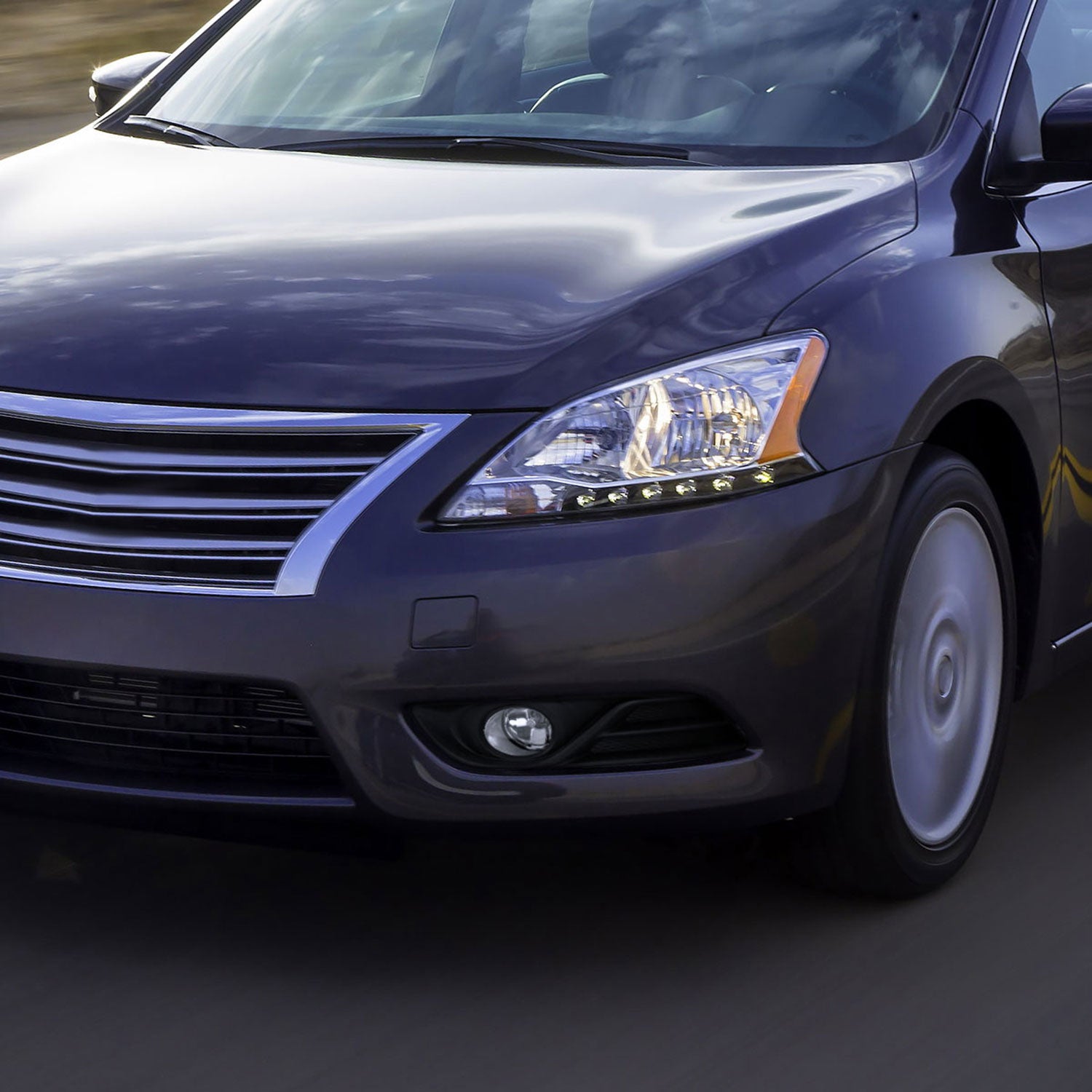 2013-2015 Nissan Sentra H11 Fog Lights Kit Switch & Wiring Harness Chrome