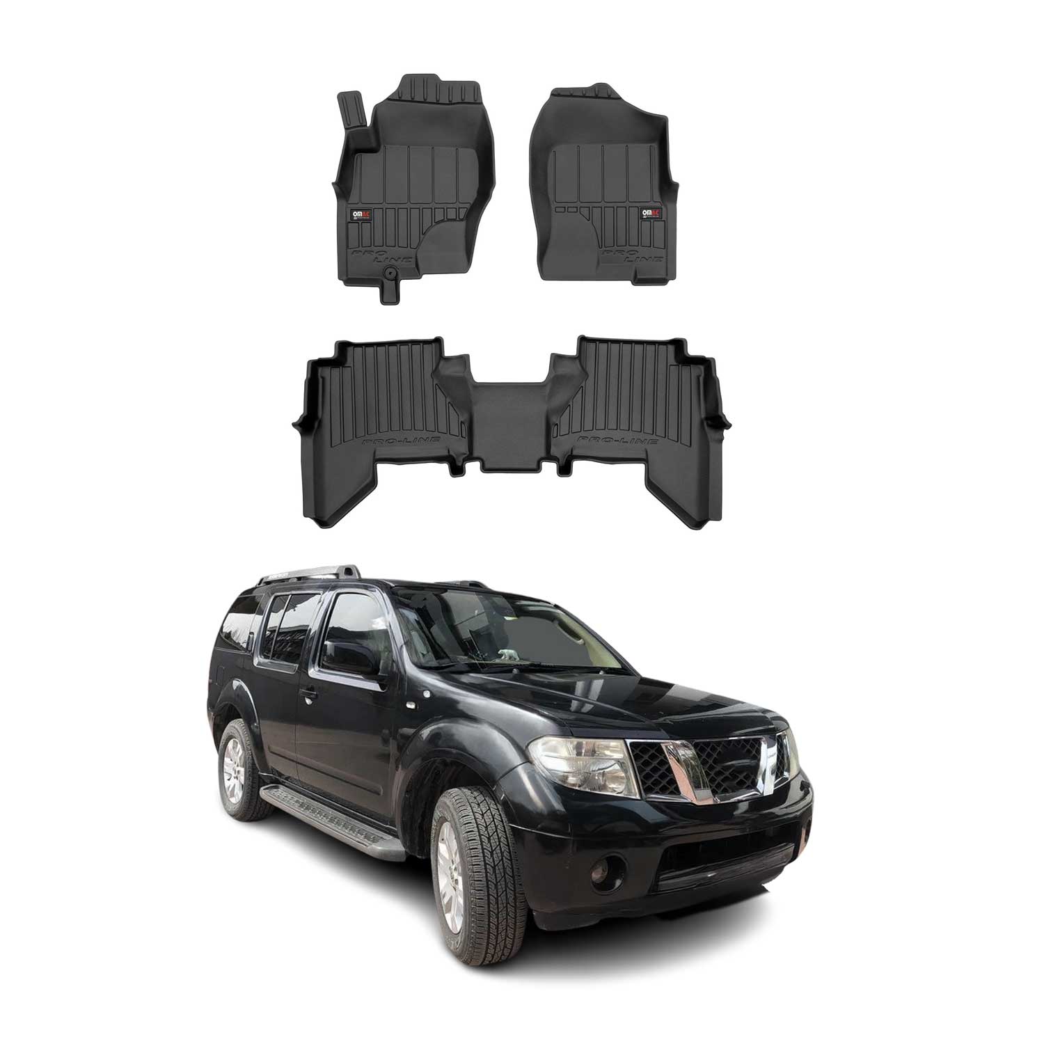 2005-2012 Nissan Pathfinder Premium Floor Mats Liners Full Set All Weather Heavy Duty