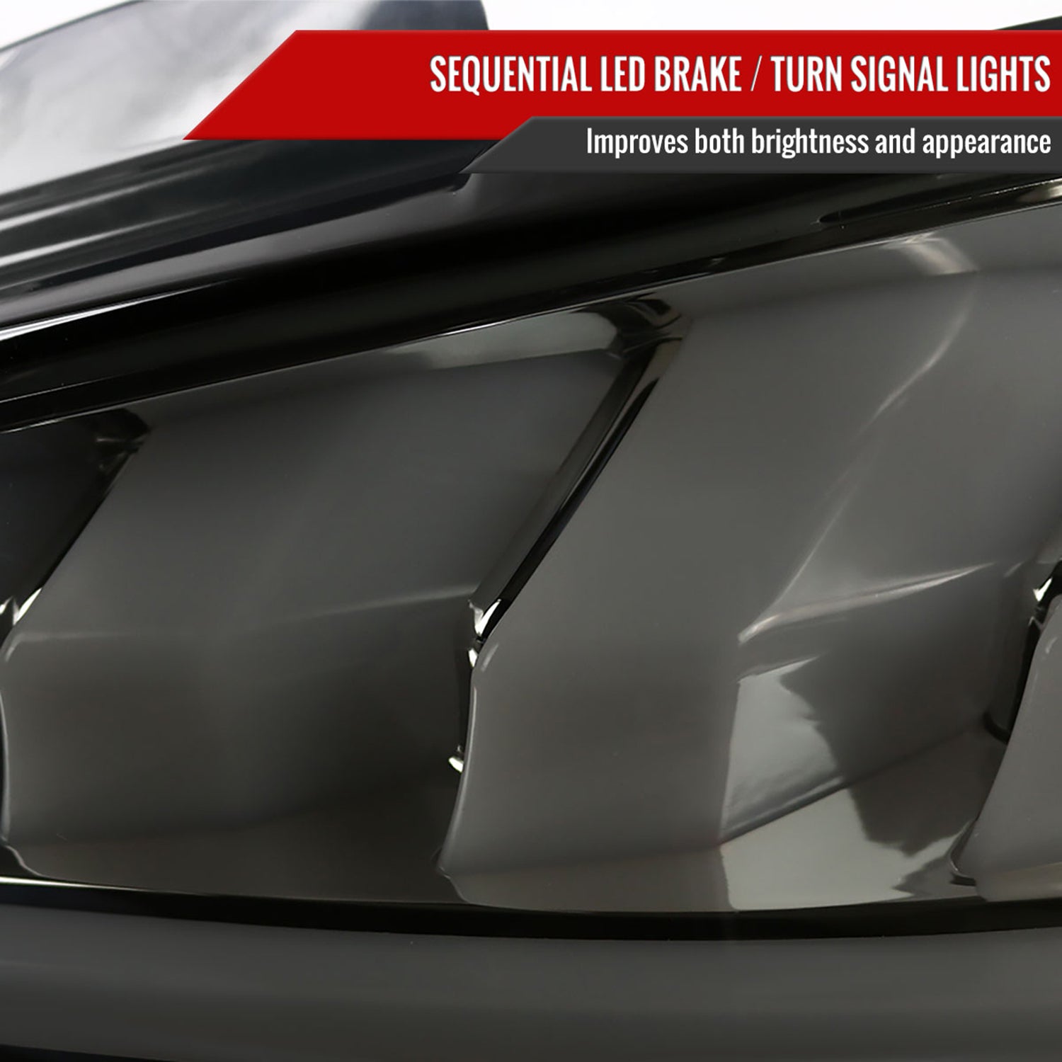 2010-2016 Hyundai Genesis Coupe White Bar LED Tail Lights Chrome/Smoke