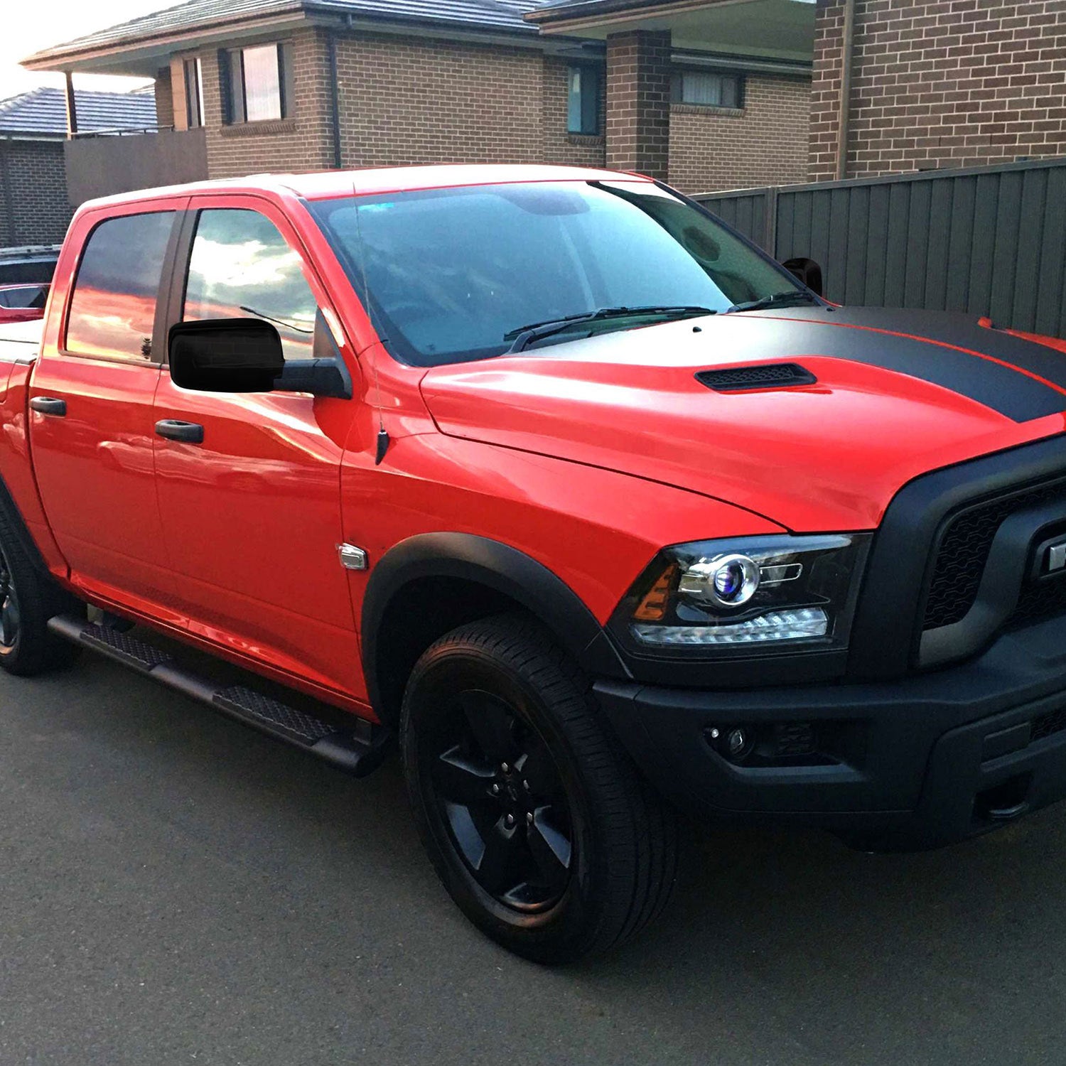 2019-2025 RAM RAM 1500 Mirror Cover Caps Gloss Black 2Pcs ABS Plastic