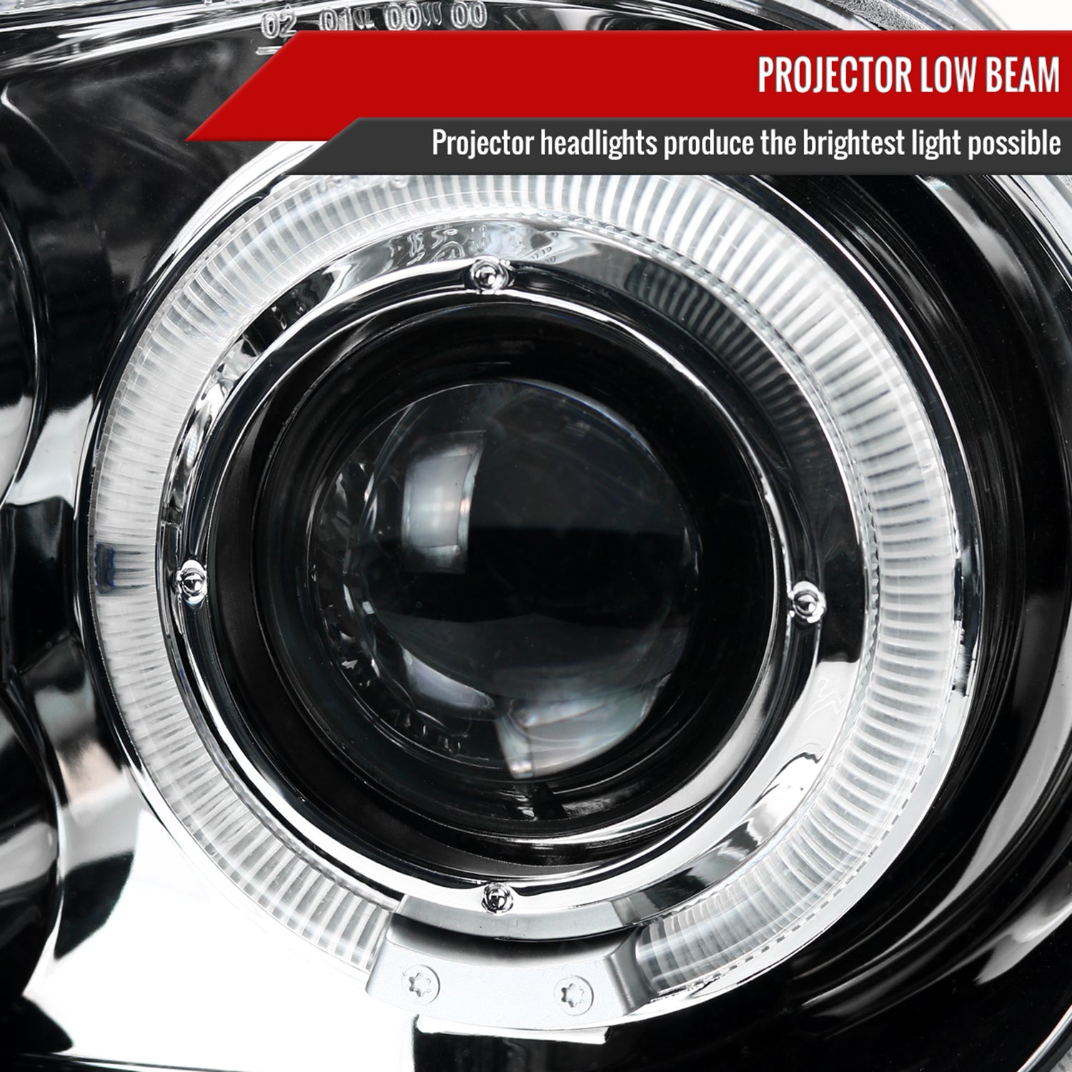 1999-2006 VW Golf Mk4 GTI/R32 Cabrio Dual Halo Projector Headlights Chrome