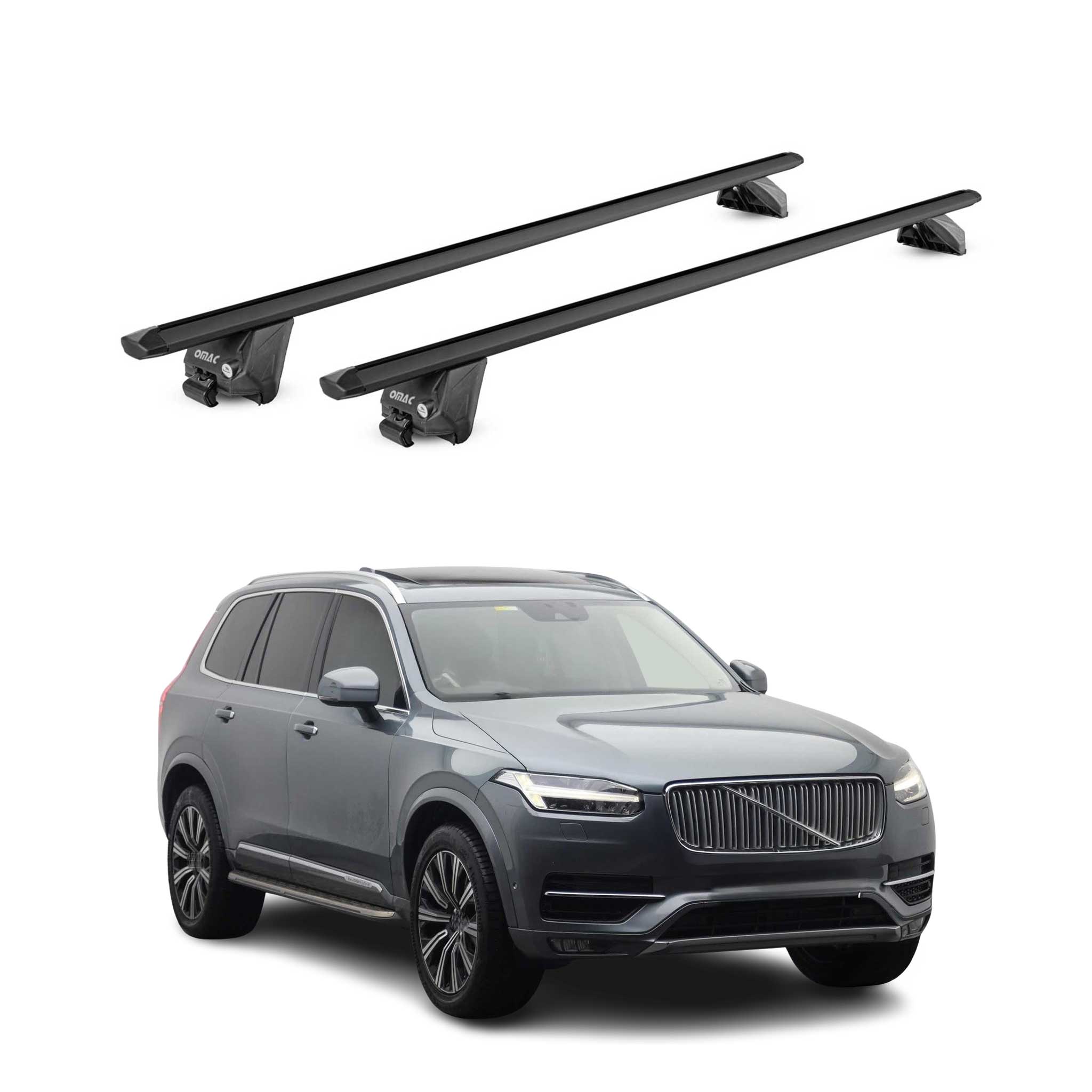 2016-2026 Volvo XC90 Roof Rack Cross Bars Black