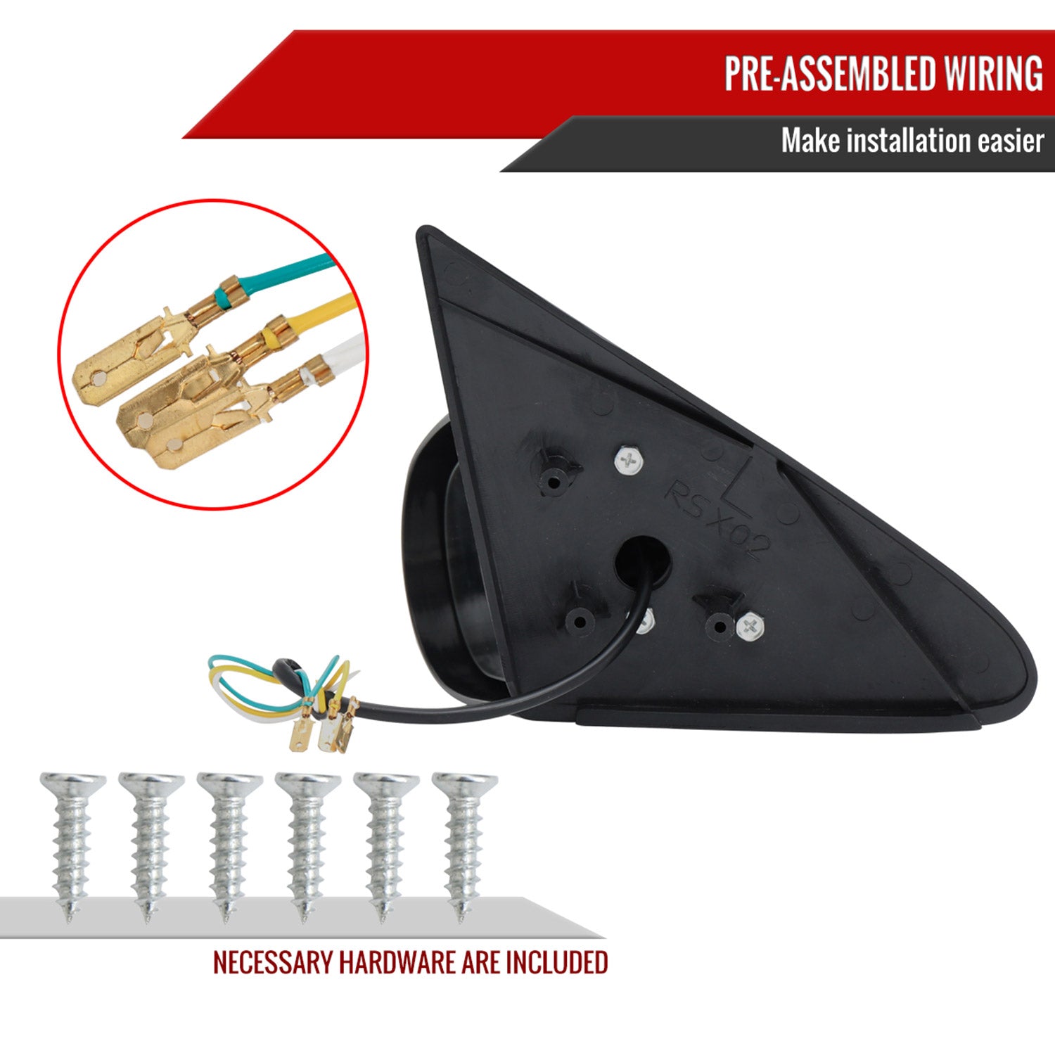 2002-2006 Acura RSX Carbon Fiber Shell Power Spoon Mirrors