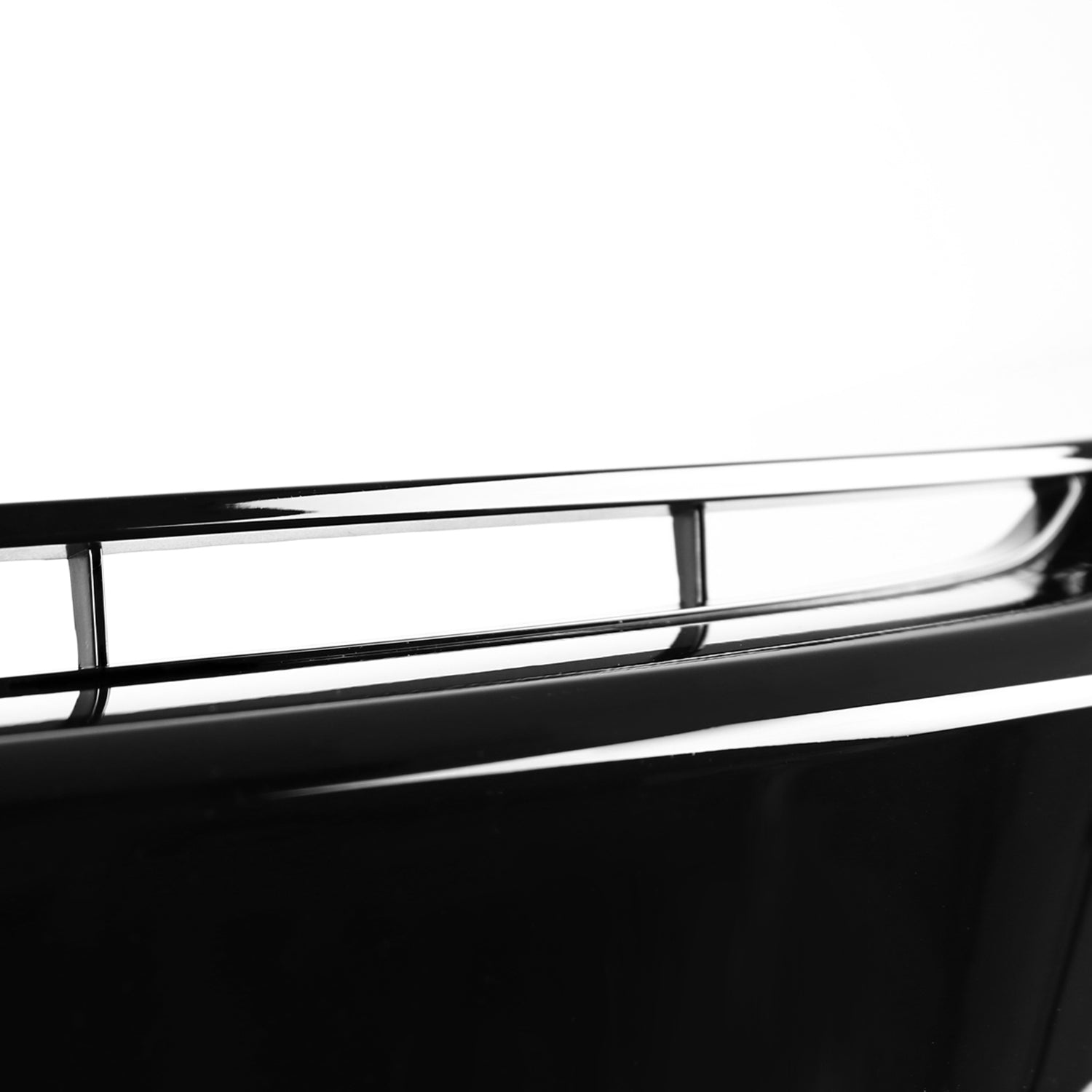 2016-2018 Honda Civic Factory Style Glossy Black ABS Mesh Grille w/ Eyebrows