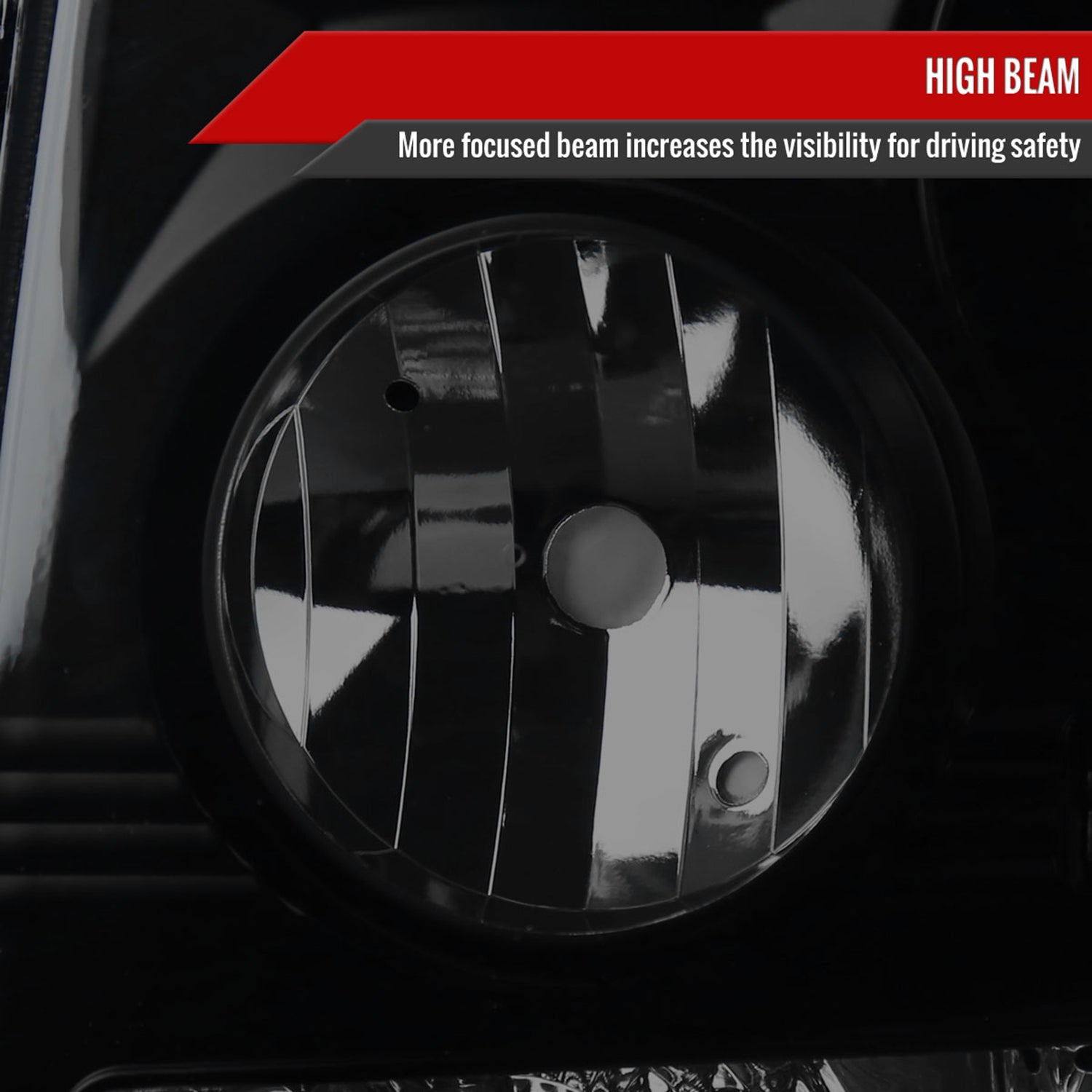 1999-2002 Chevy Silverado 1PC Headlights LED Light&Bumper Lights Black