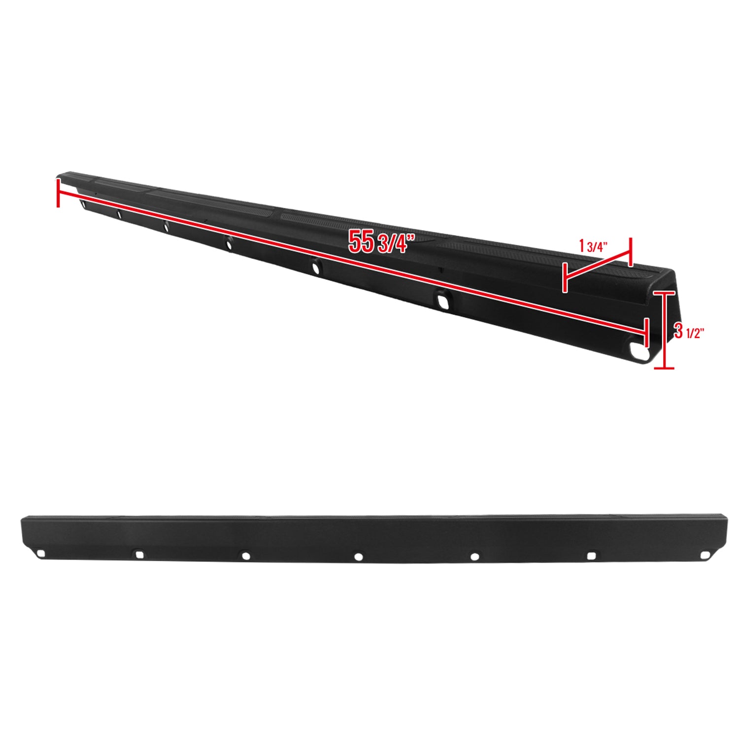 2005-2015 Toyota Tacoma Black Textured OE Style Tailgate Cap Protector Cover