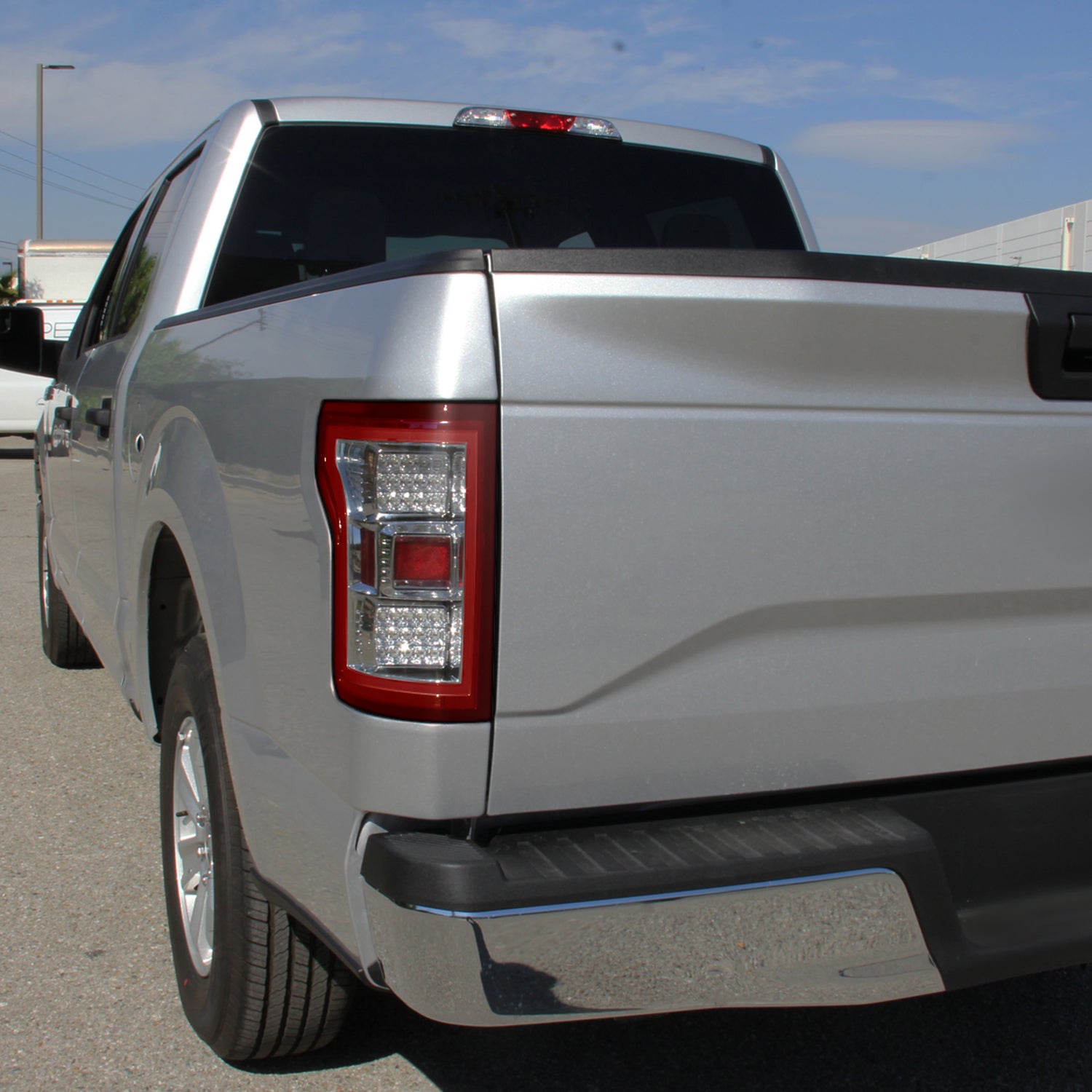 2015-2017 Ford F-150 LED Tail Lights Chrome Housing/Red Lens