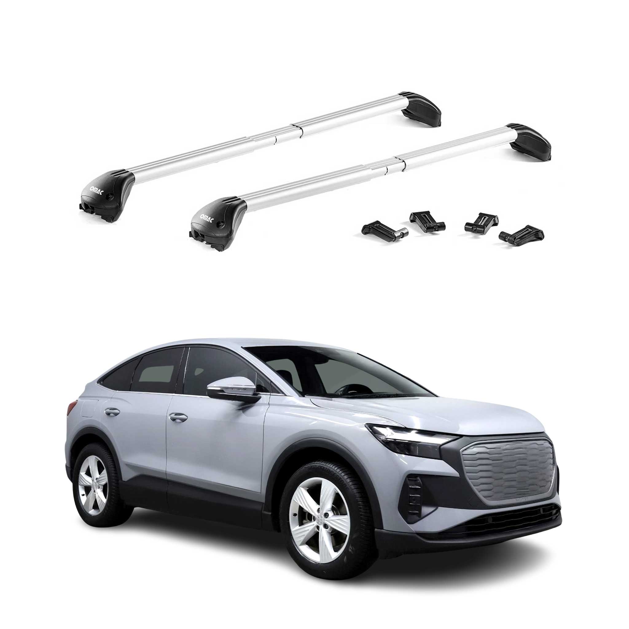 2022-2026 Audi Q4 e-tron Roof Rack Cross Bars Silver