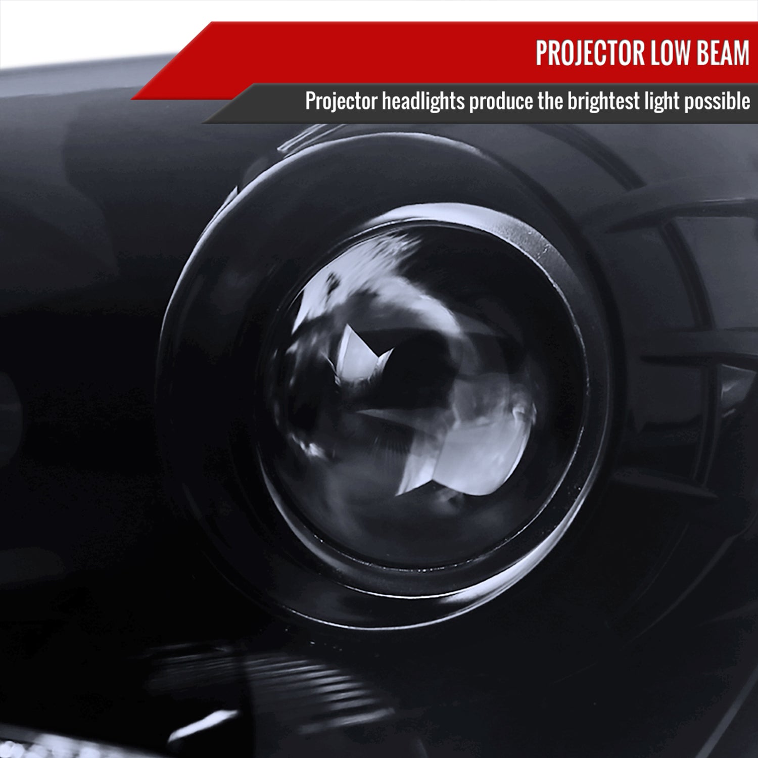 2010-2012 Hyundai Genesis Coupe R8 LED Projector Headlights Black/Smoke Lens