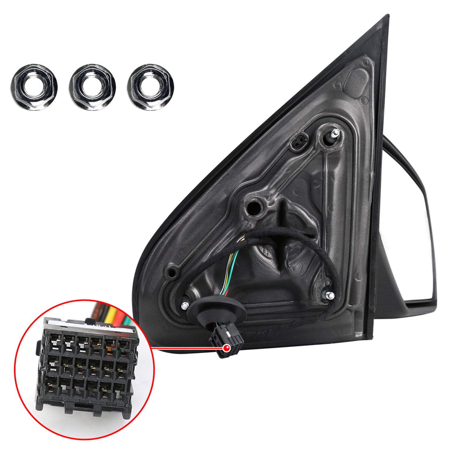 2014-2018 Chevy Silverado/GMC Sierra Matt Black Heated Side Mirror Passenger