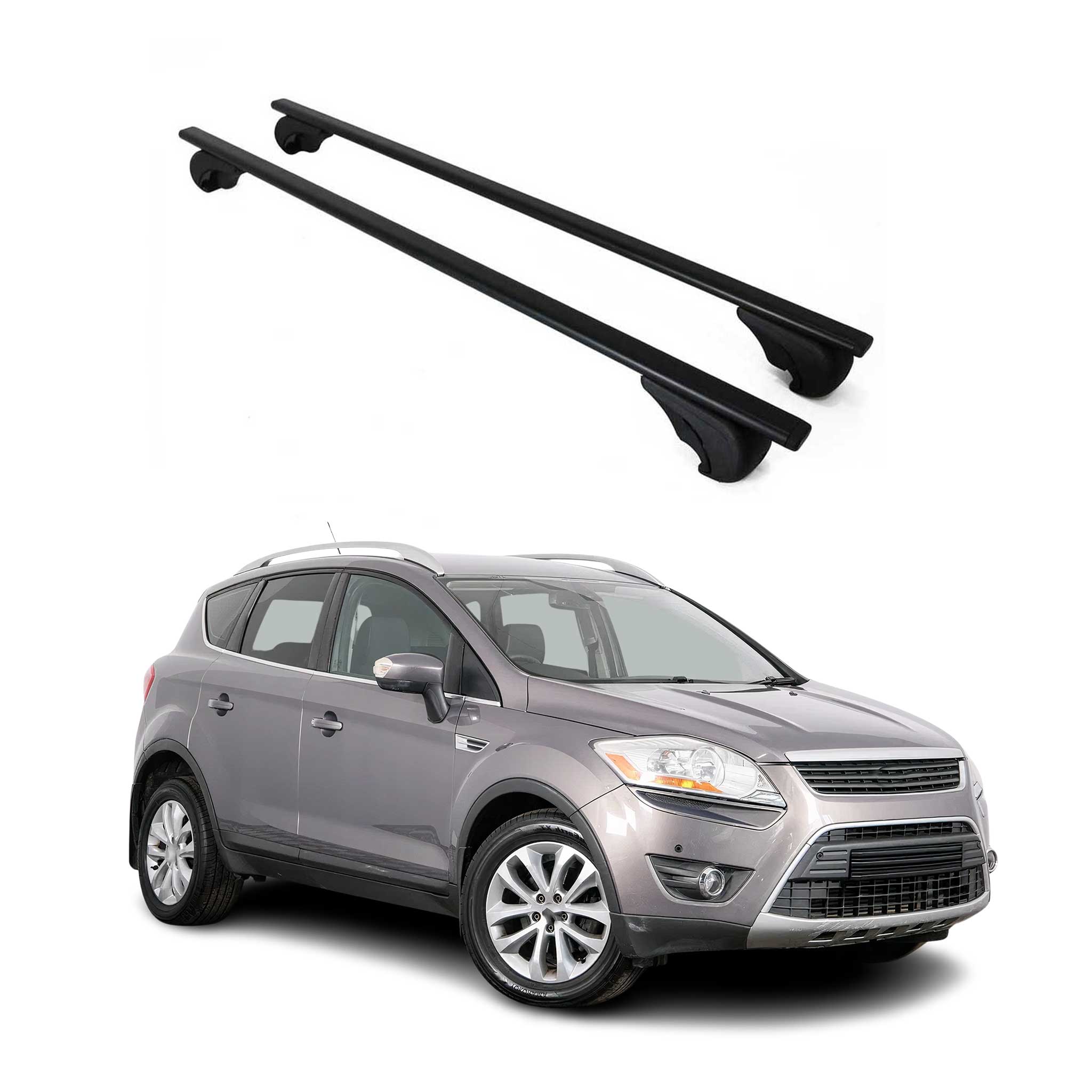 2008-2012 Ford Escape Roof Rack Cross Bars Black