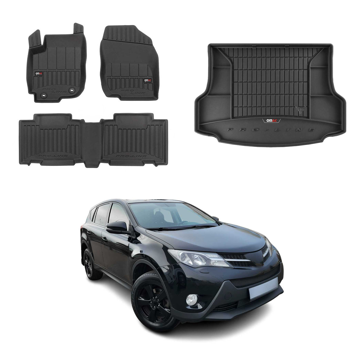 OMAC Floor Mats & Cargo Liners for Toyota RAV4 2013-2018