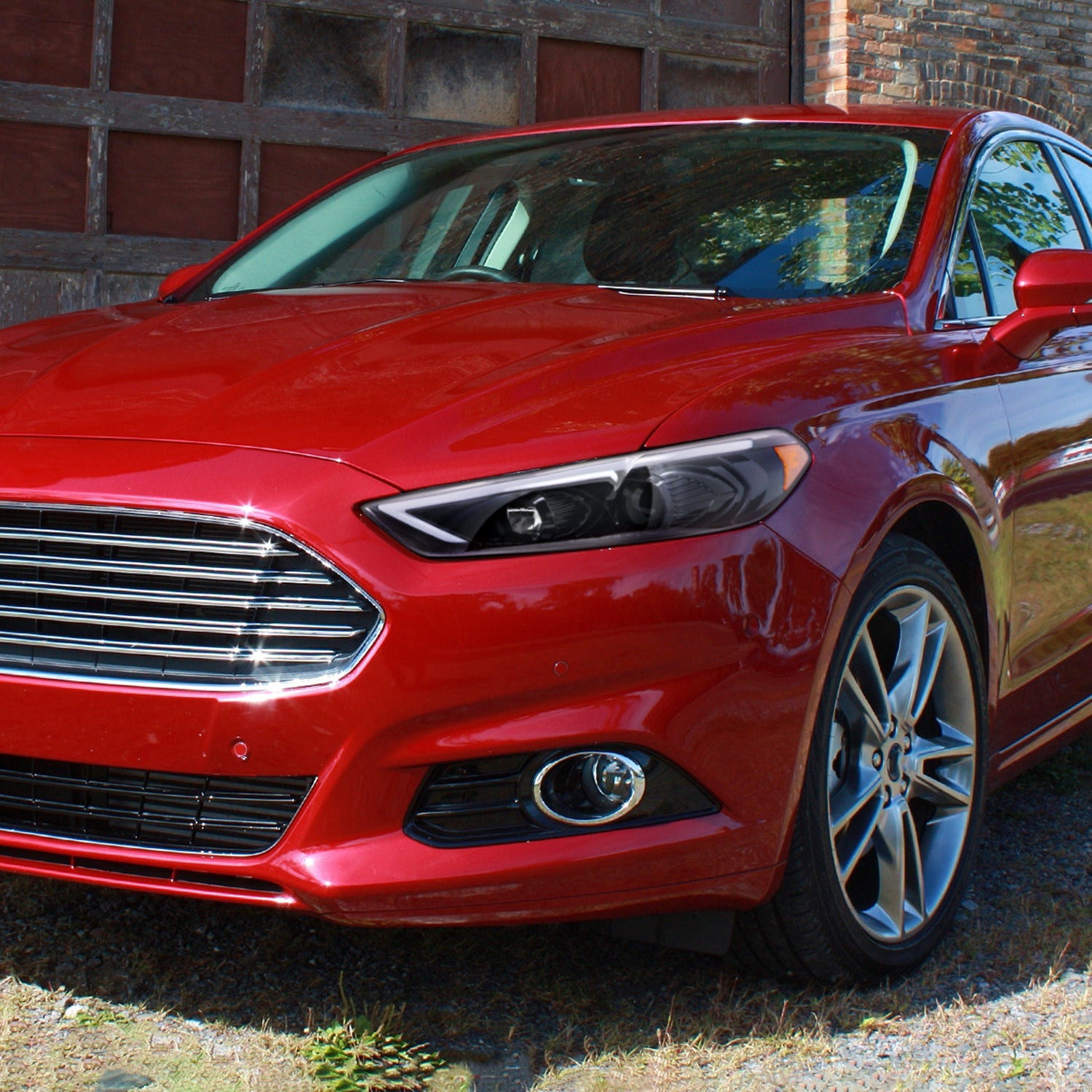 2013-2016 Ford Fusion Sequential Turn Signal Projector Headlights Black