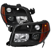 2006-2008 Honda Pilot Projector Style Headlights Matte Black/Clear Lens