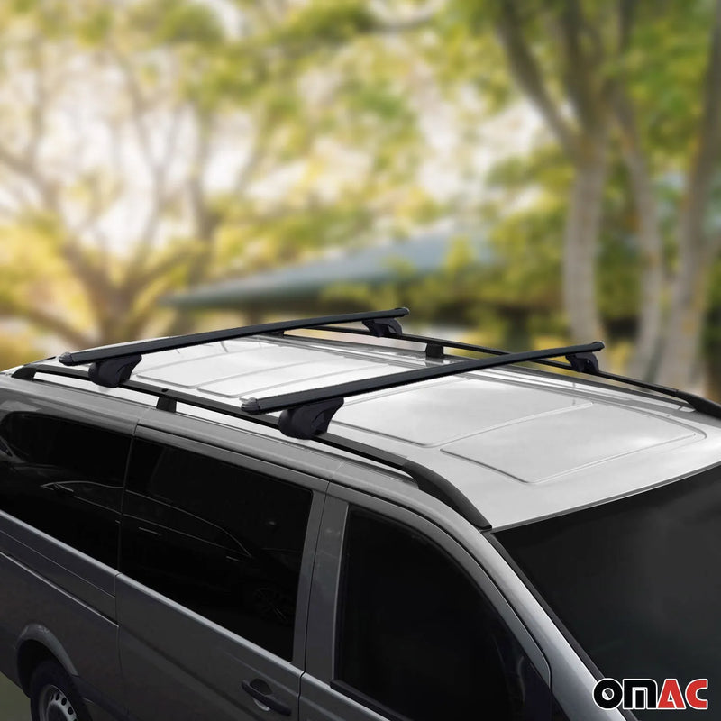 2003-2014 Mercedes Vito W639 Roof Racks & Roof Rack Rails Black