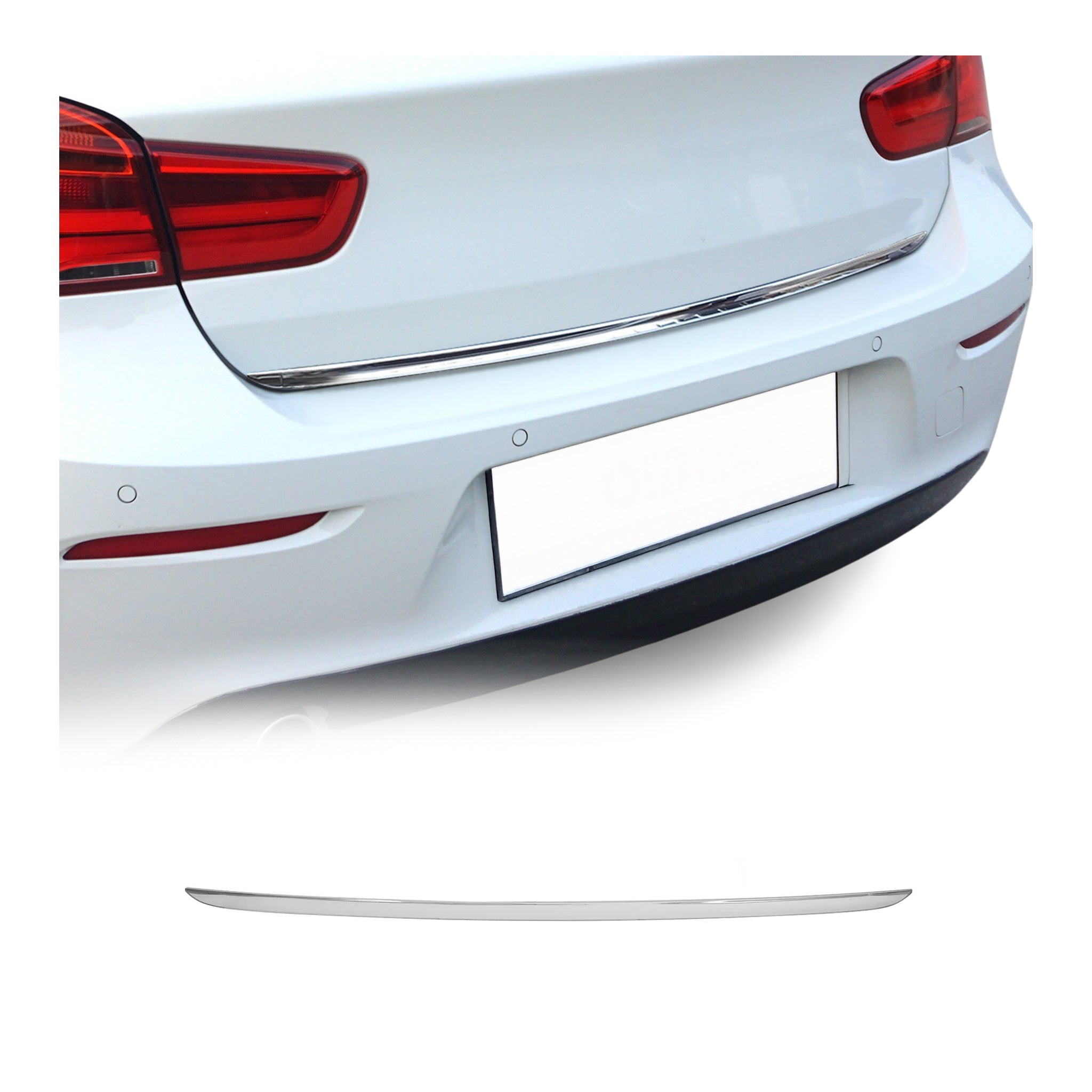 2012-2019 BMW 1 Series F20 F21 Rear Trunk Molding Trim Stainless Steel Silver
