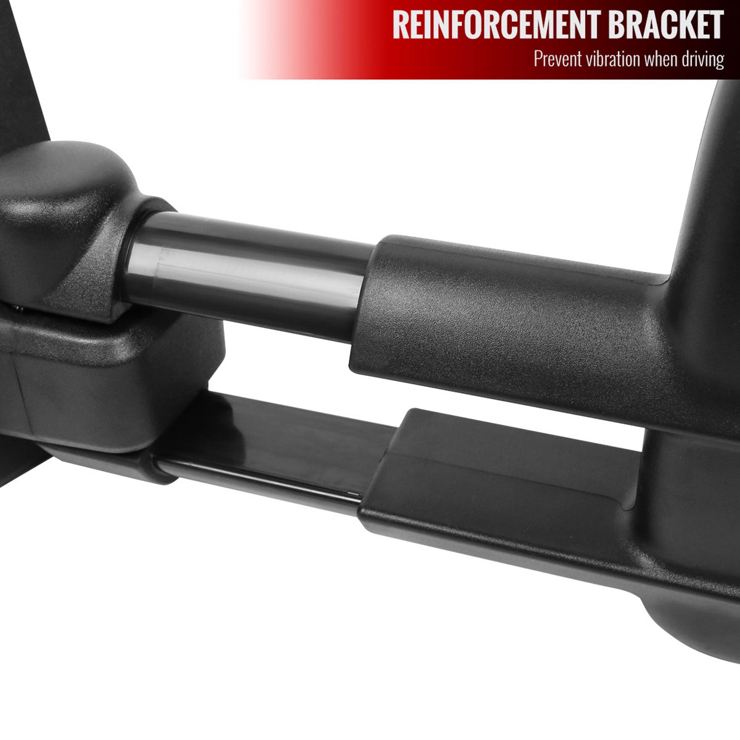 2014-2018 Chevy Silverado/GMC Sierra Manual Extendable Towing Mirrors Smoke