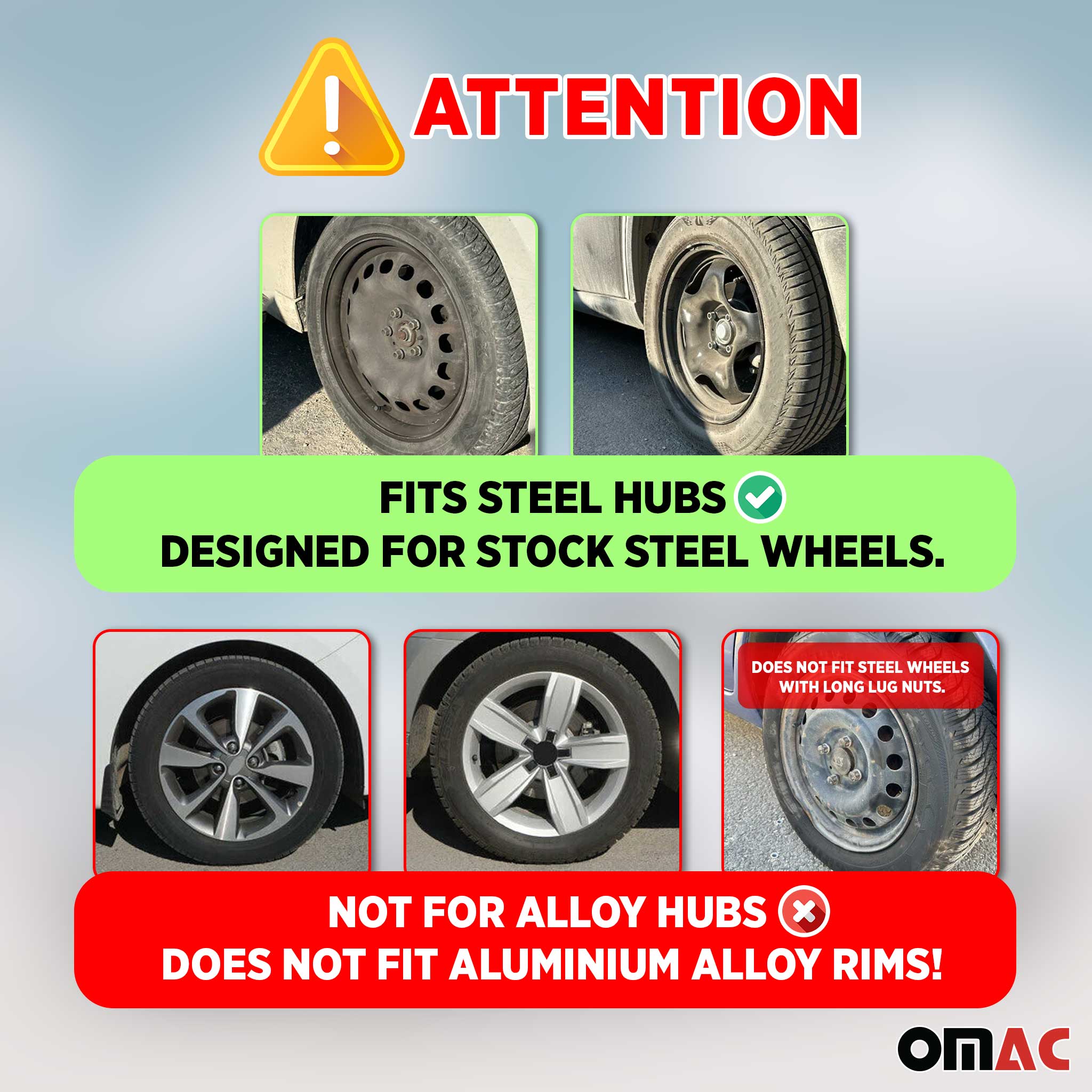 Pisa Hub Caps Wheel Cover 15" Gun Metal Grey Full Set 4 pcs.