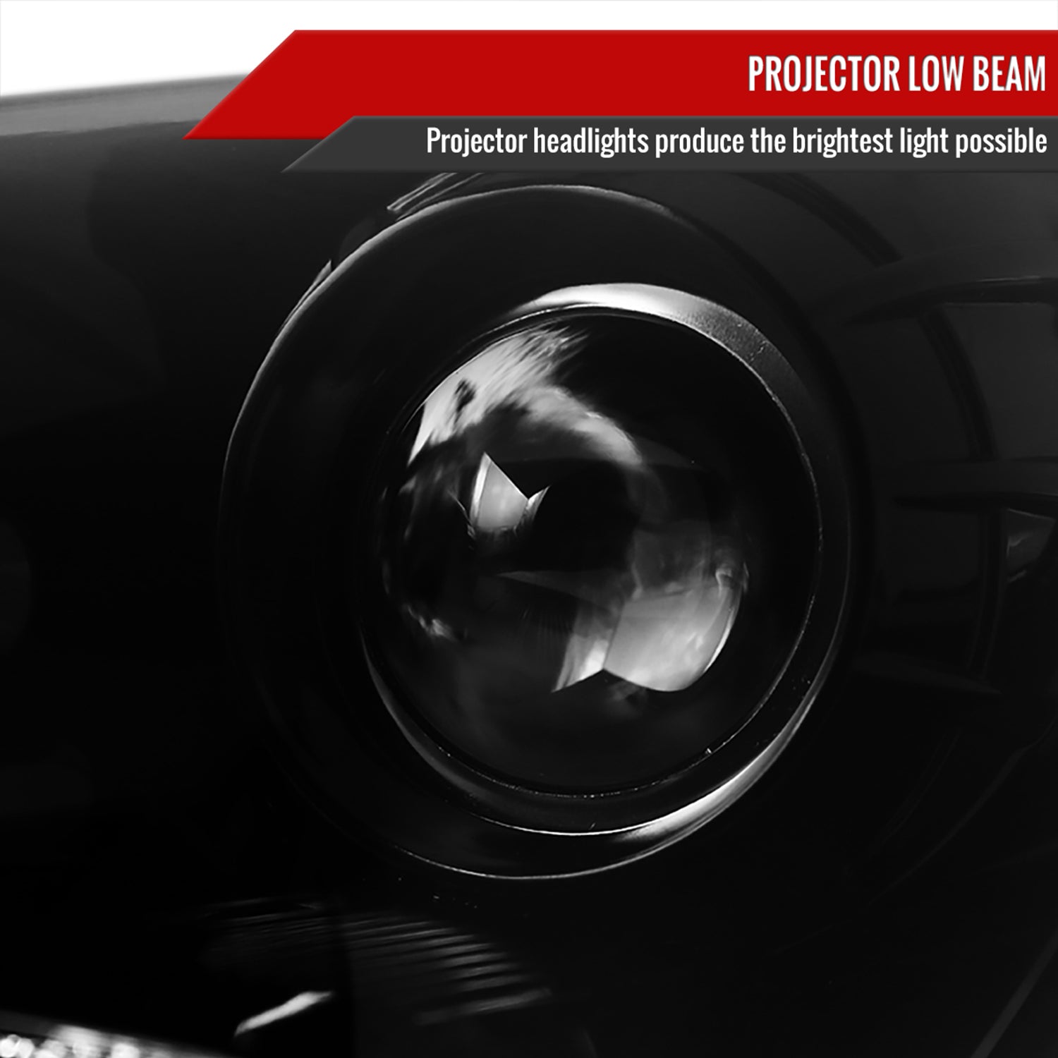 2010-2012 Hyundai Genesis Coupe Projector Headlights SMD LED Light Jet Black