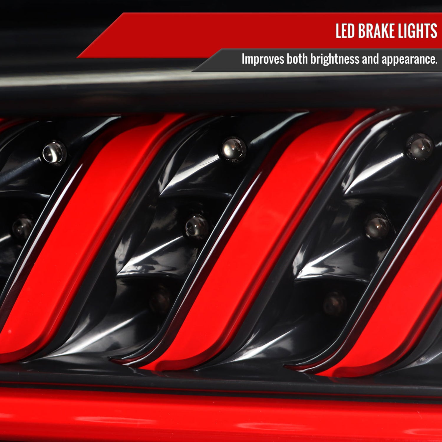 2016-2018 Chevy Camaro LED Tail Lights LED Turn Signal Lights Matt Black/Clear