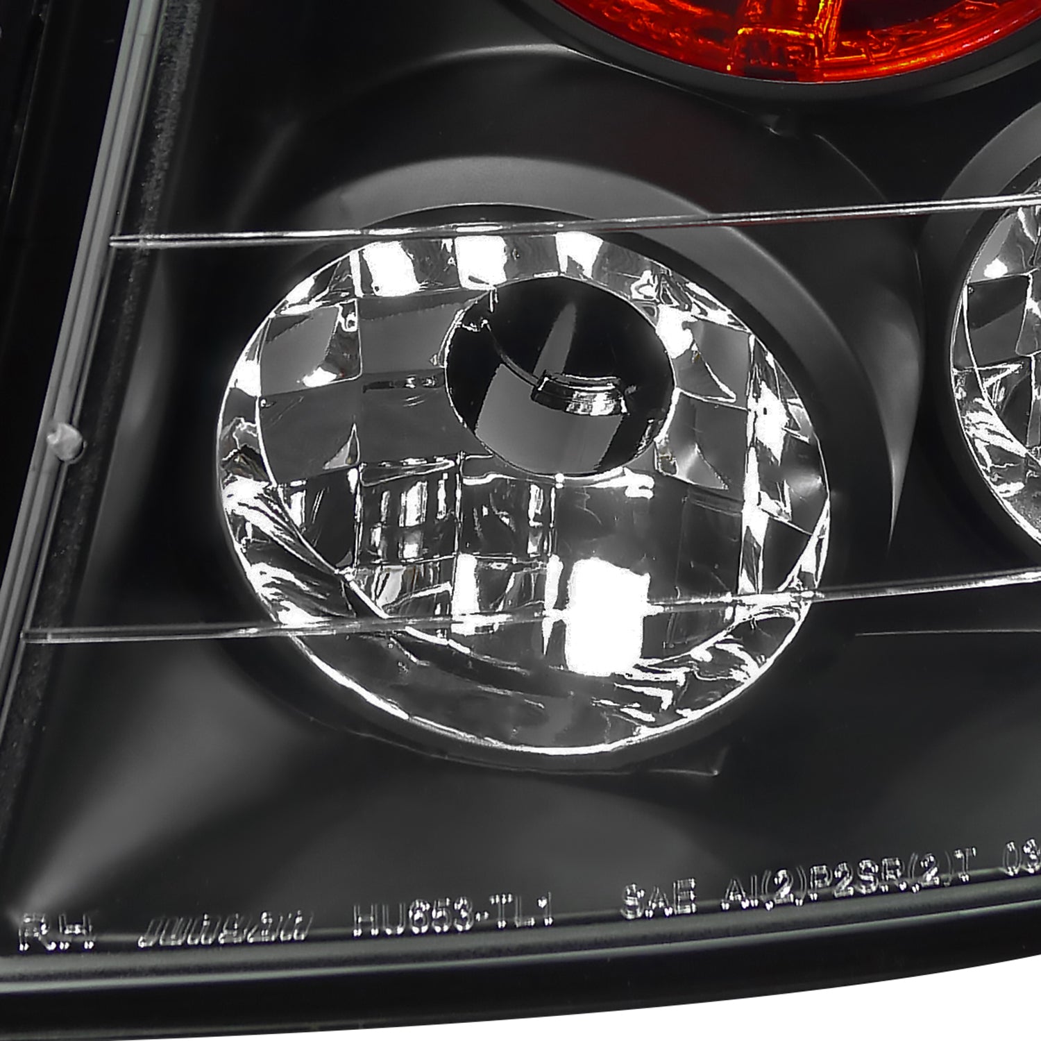 2006-2011 Honda Civic Sedan Tail Lights Matte Black Housing/Clear Lens