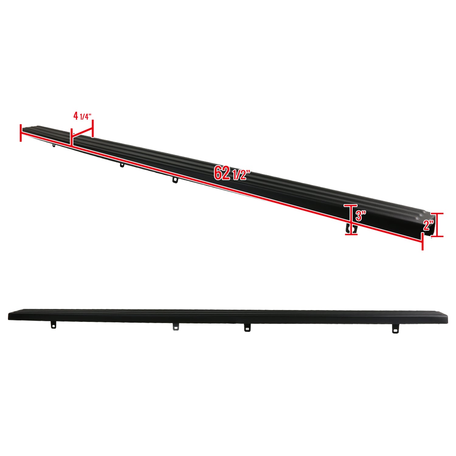 2009-2014 Ford F-150 Styleside Black Trunk Tailgate Cap Top Protector Cover