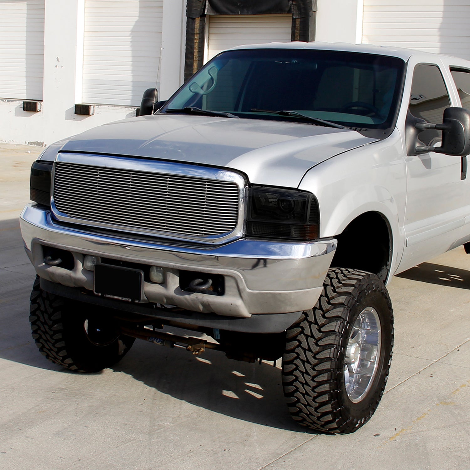 1999-2004 Ford F-250/350/450/550/Excursion Projector Headlights SMD LED Black