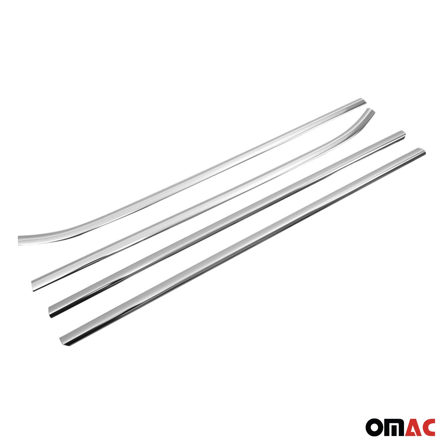 2009-2012 Hyundai Elantra Touring Window Molding Trim Streamer Stainless Steel Silver 4 Pcs