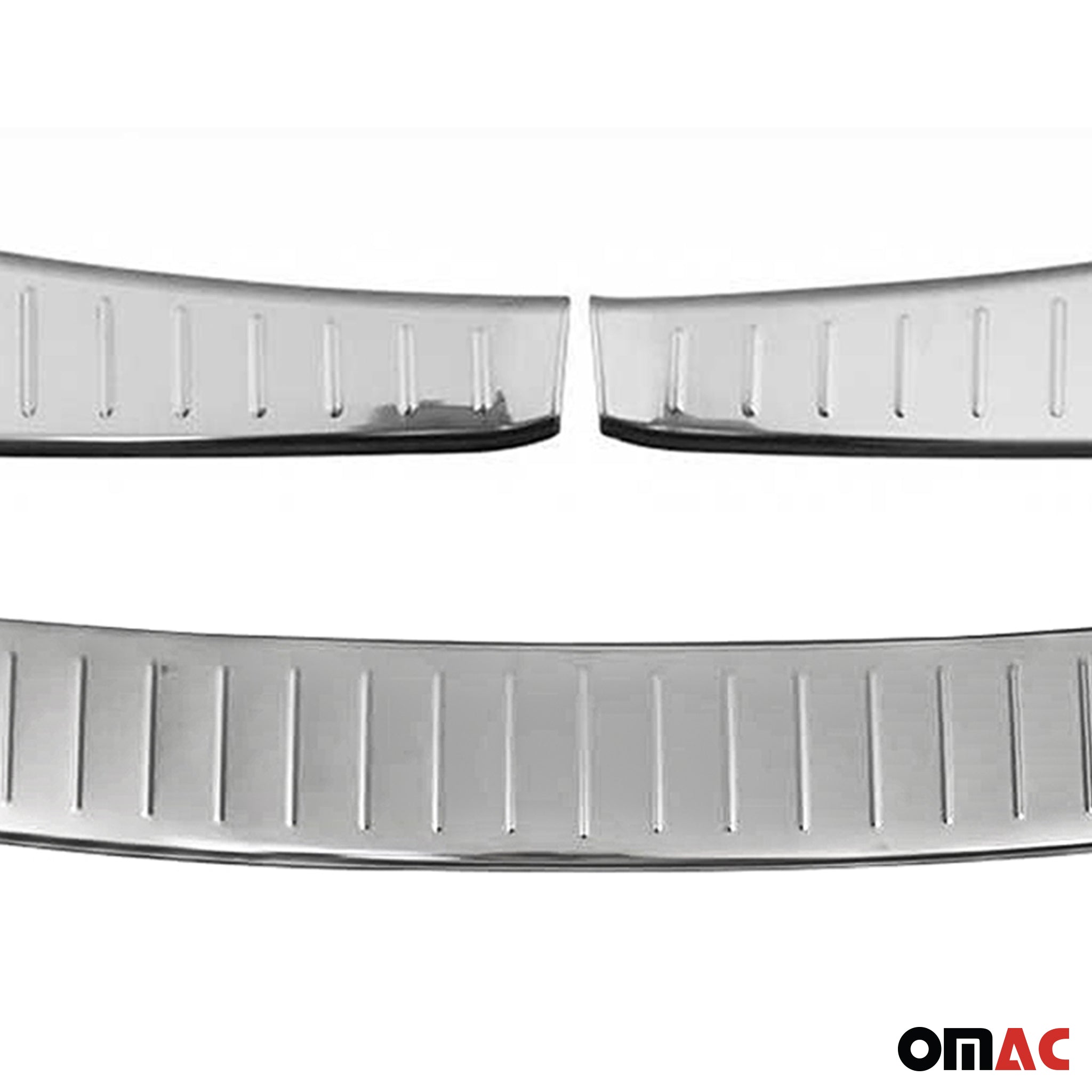 Rear Bumper Guard & Trunk Sill Cover Set for Ford Escape 2017-19 FL Gloss 3Pcs