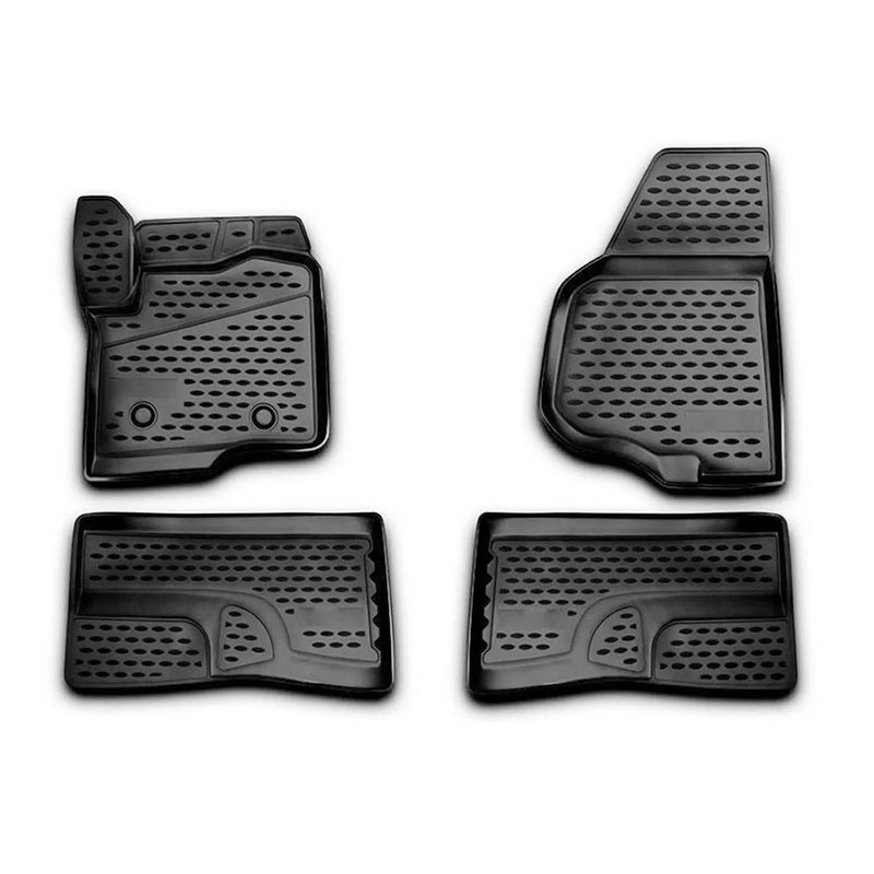 2011-2016 Ford F-250 Super Duty Floor Mats Liners Full Set All Weather Black