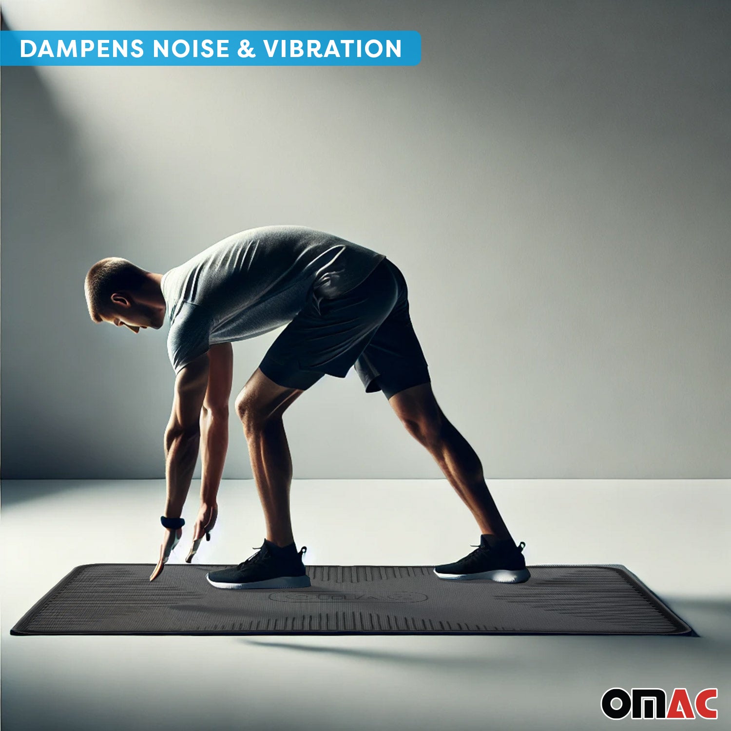 Omac Bike Mat Anti-Slip Multipurpose Floor Protector 45.28 inches x 29.53 inches