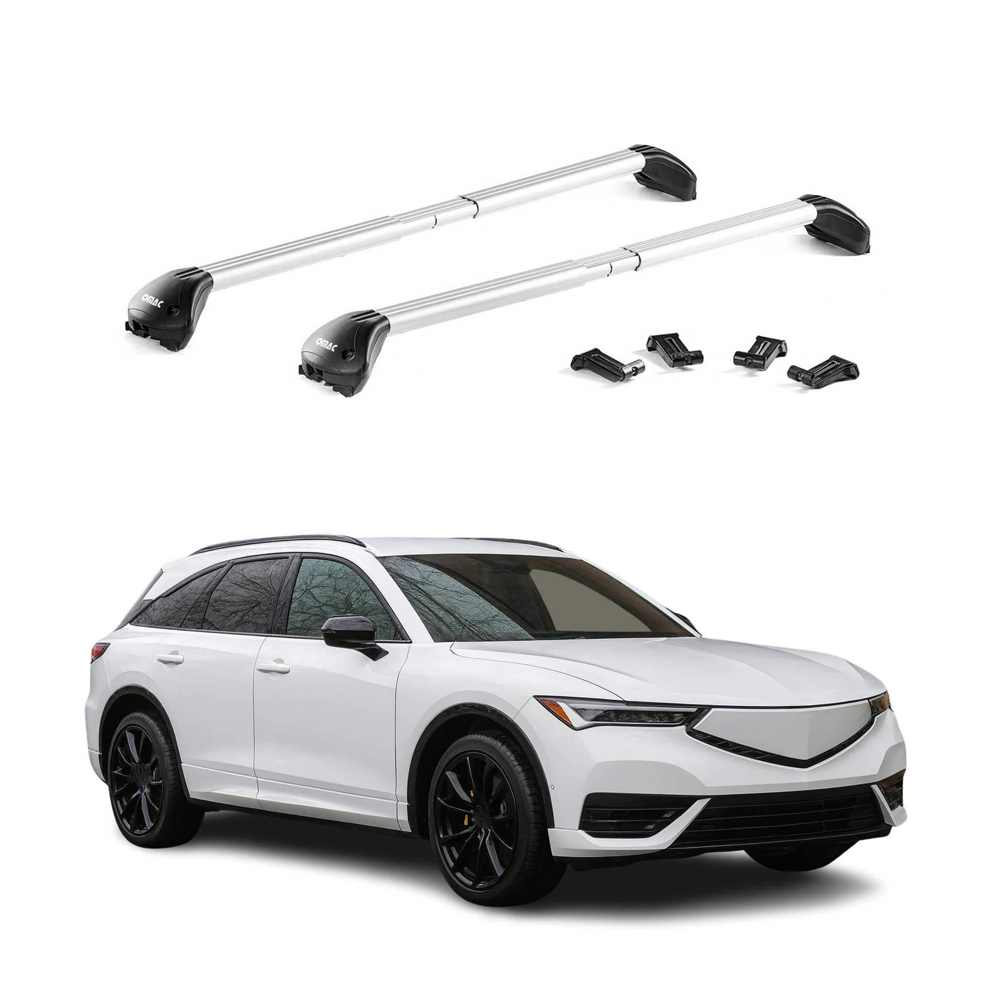 2024-2025 Acura ZDX Roof Rack Cross Bars Luggage Carrier Alu Silver 2x
