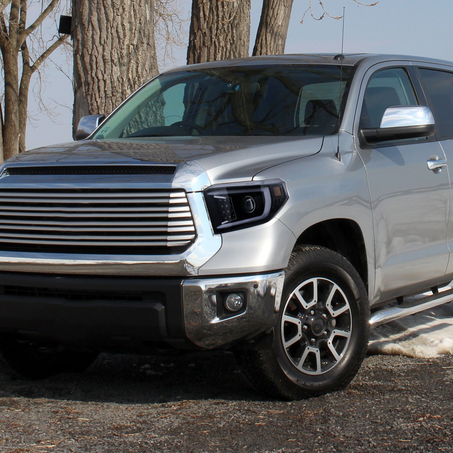 2014-2021 Toyota Tundra LED CBar Projector Headlights Turn Signal Lights Smoke